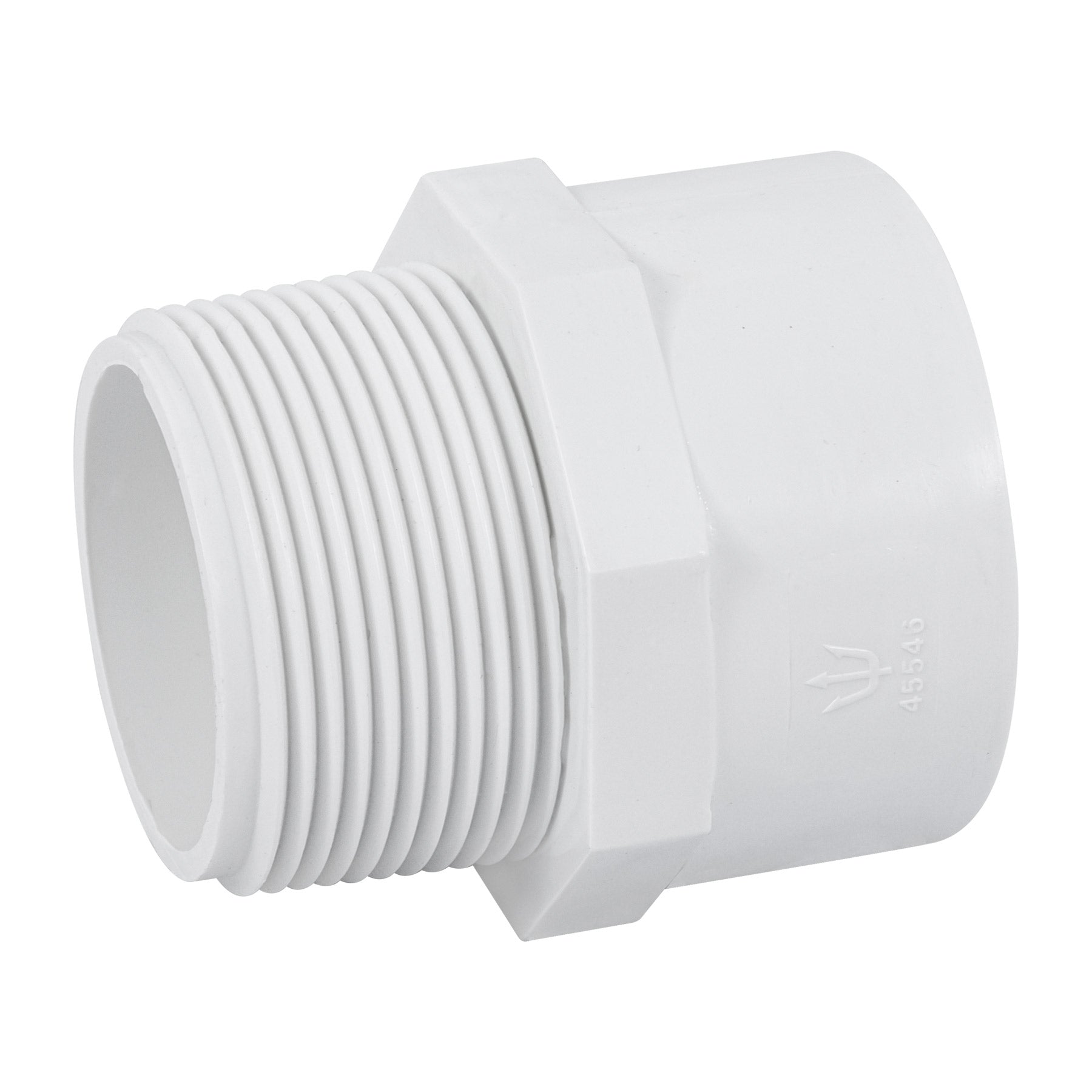 Adaptador macho de PVC de 1-1/2", Foset, PVC-615, 45546