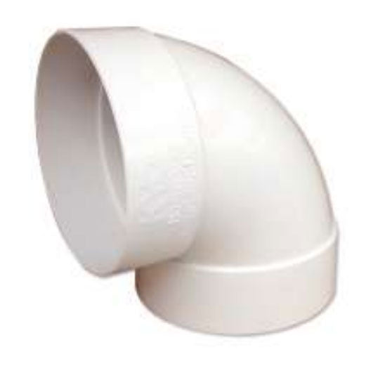 Codo pvc sanitario cem. de 90° x 75 mm (3)