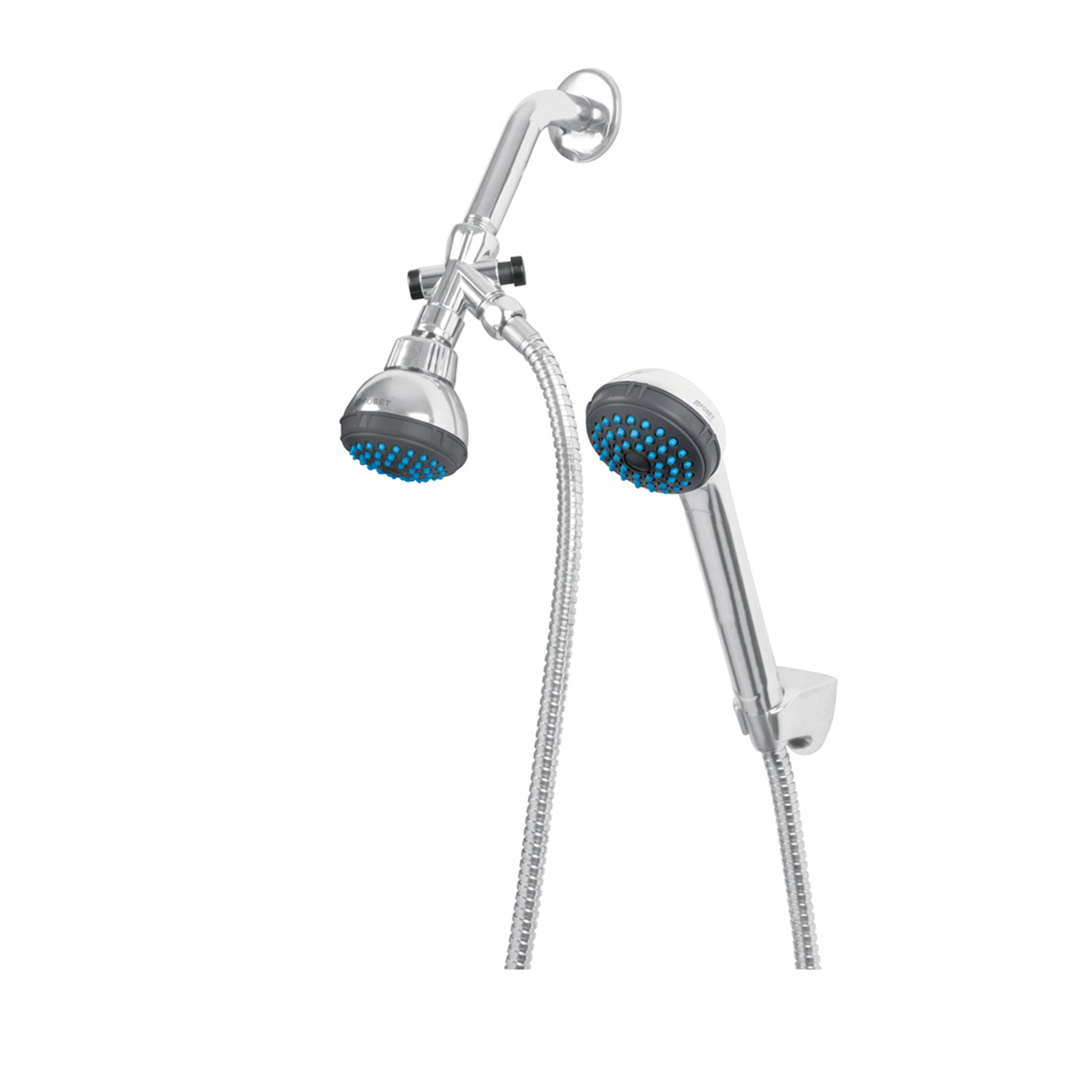 Regadera 2-1/2" con extensión tipo teléfono, Foset Basic