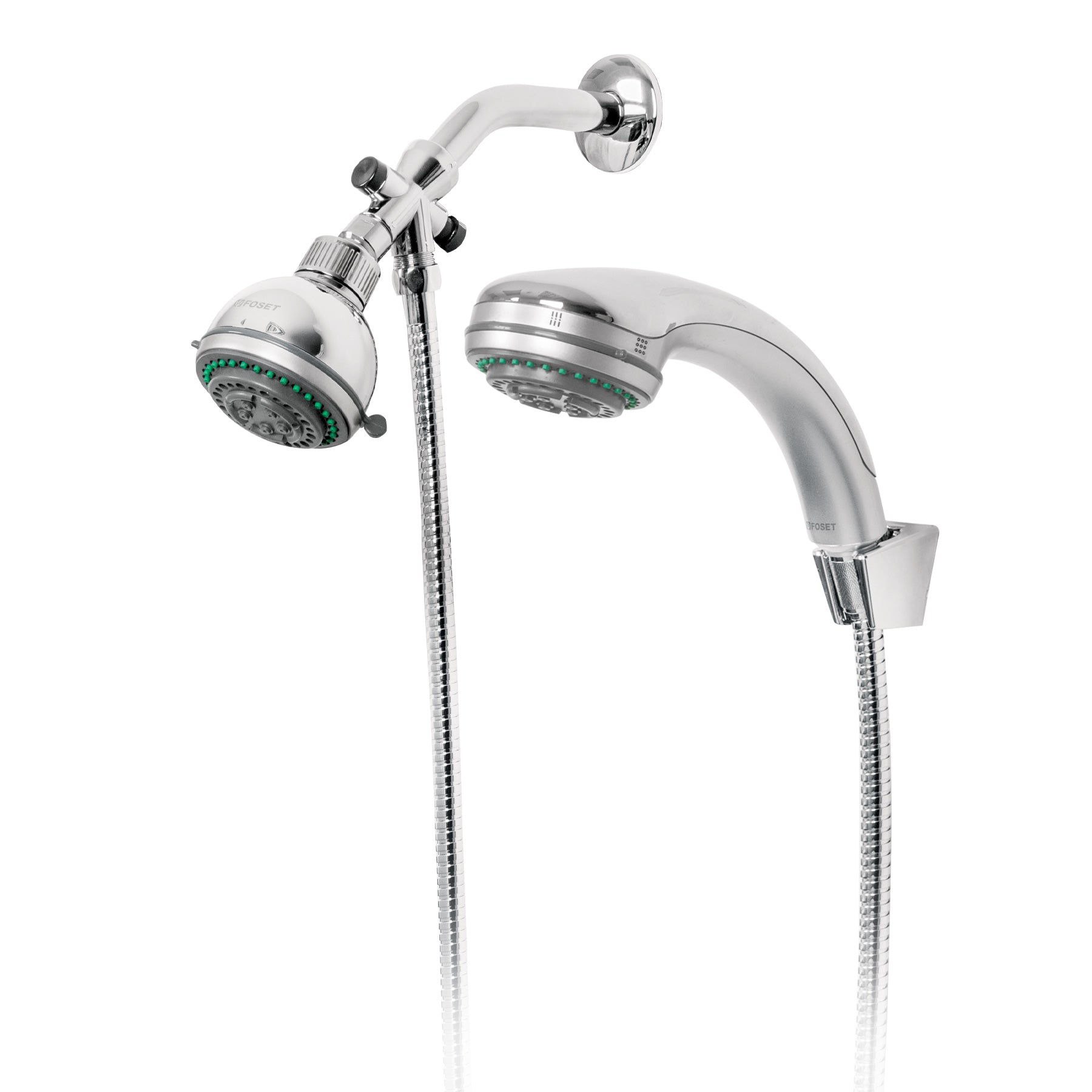 Regadera 3" con extensión tipo teléfono 5 funciones, Aqua