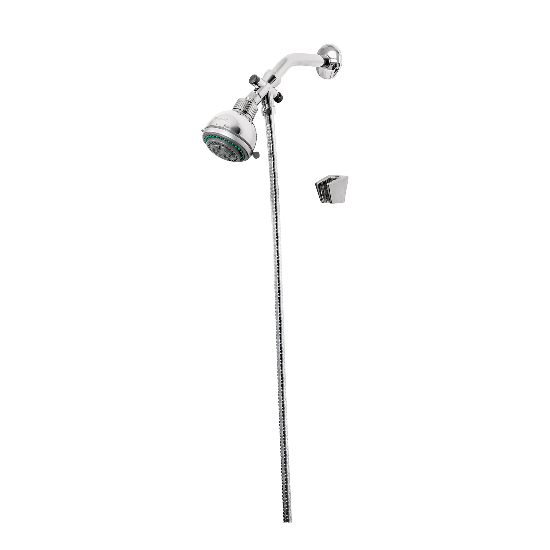 Regadera 3" con extensión tipo teléfono 5 funciones, Aqua