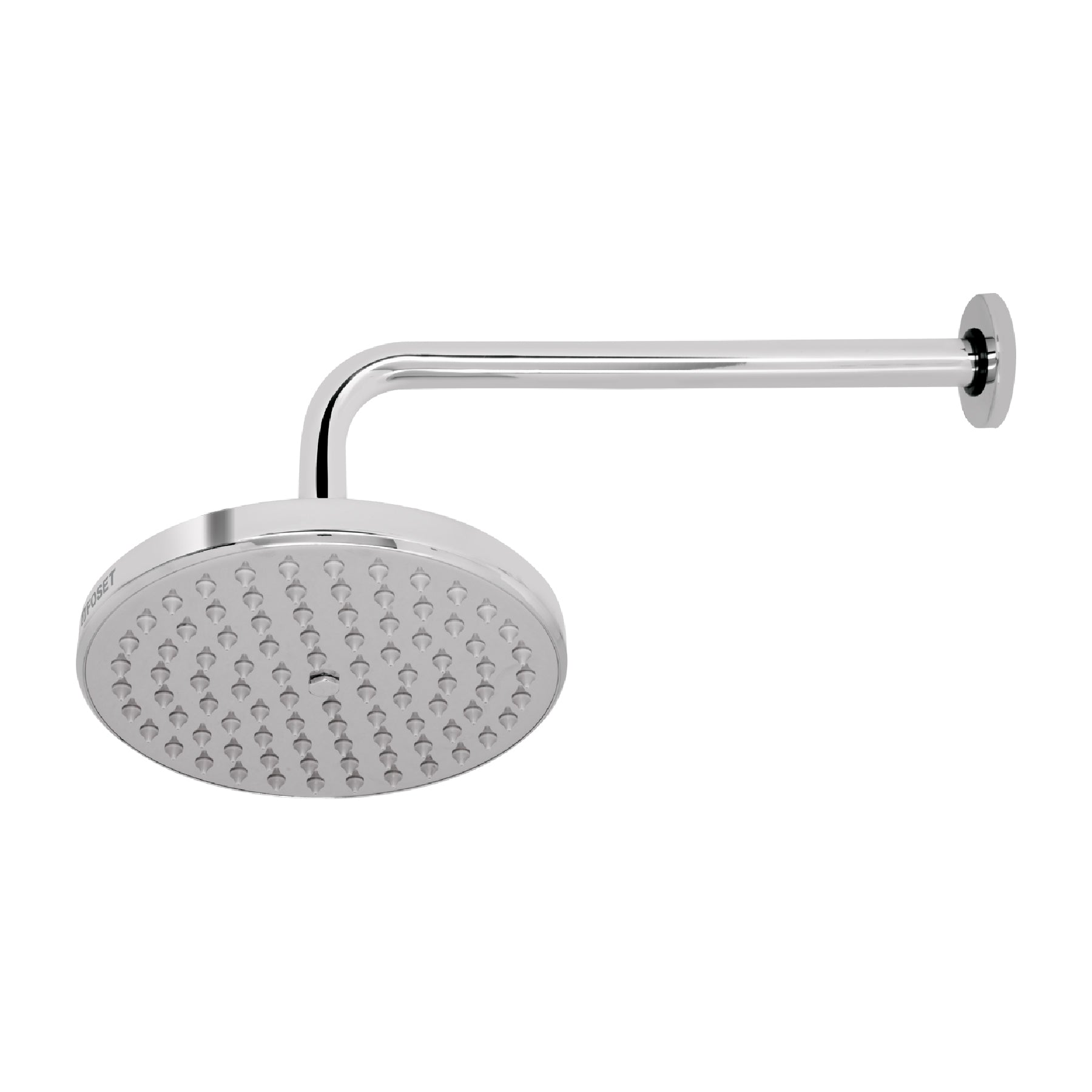 Regadera cromo 8" plato redondo, con brazo ELEMENT, Foset, R-208, 49577