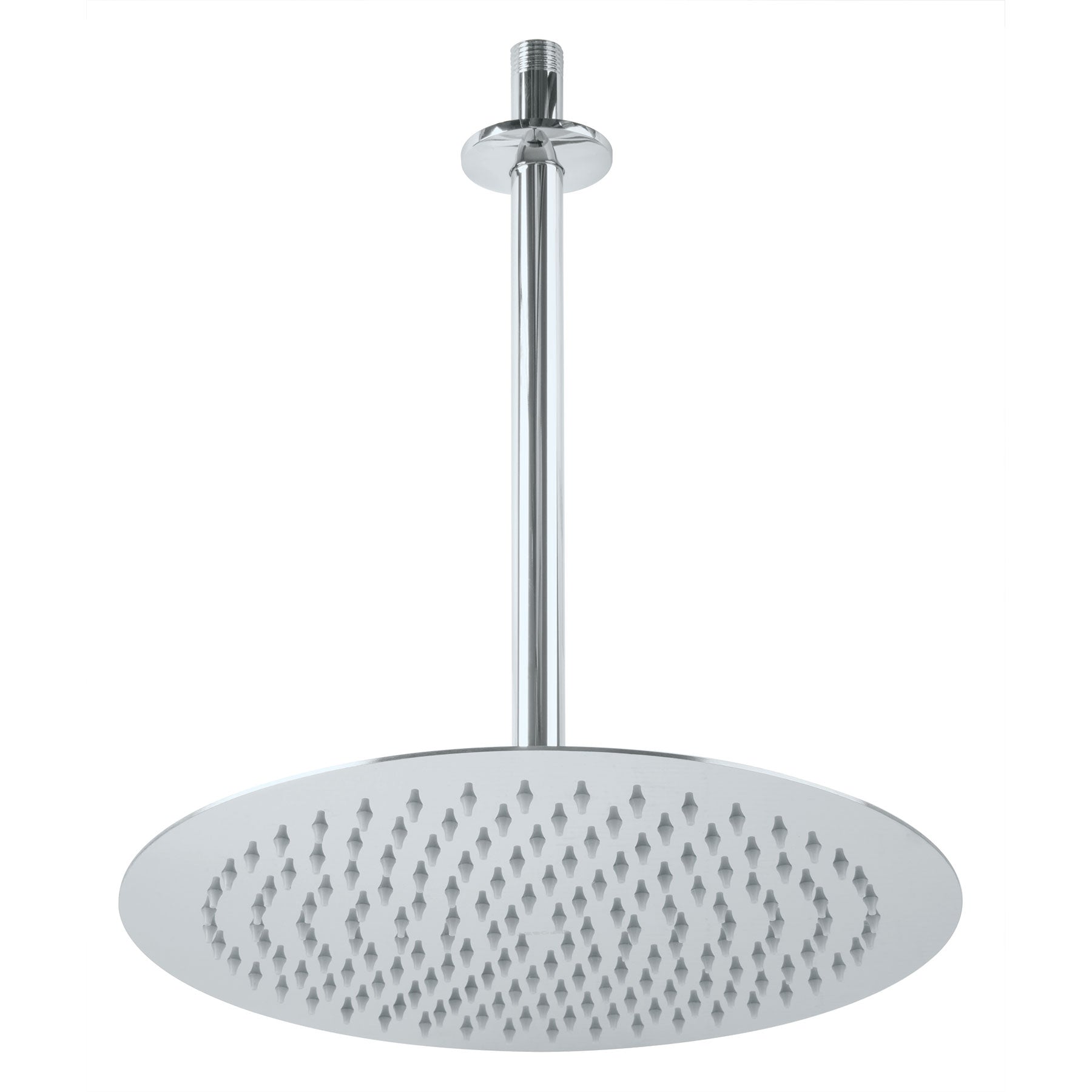 Regadera plato redondo 12" con brazo, cromo, Foset RIVIERA