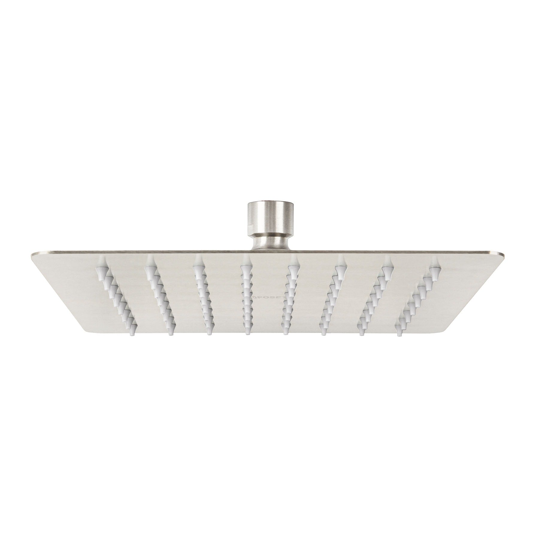 Regadera cuadrada 8", acero inoxidable , sin brazo, satín, TÚBIG, Foset, R-415SN, 47745
