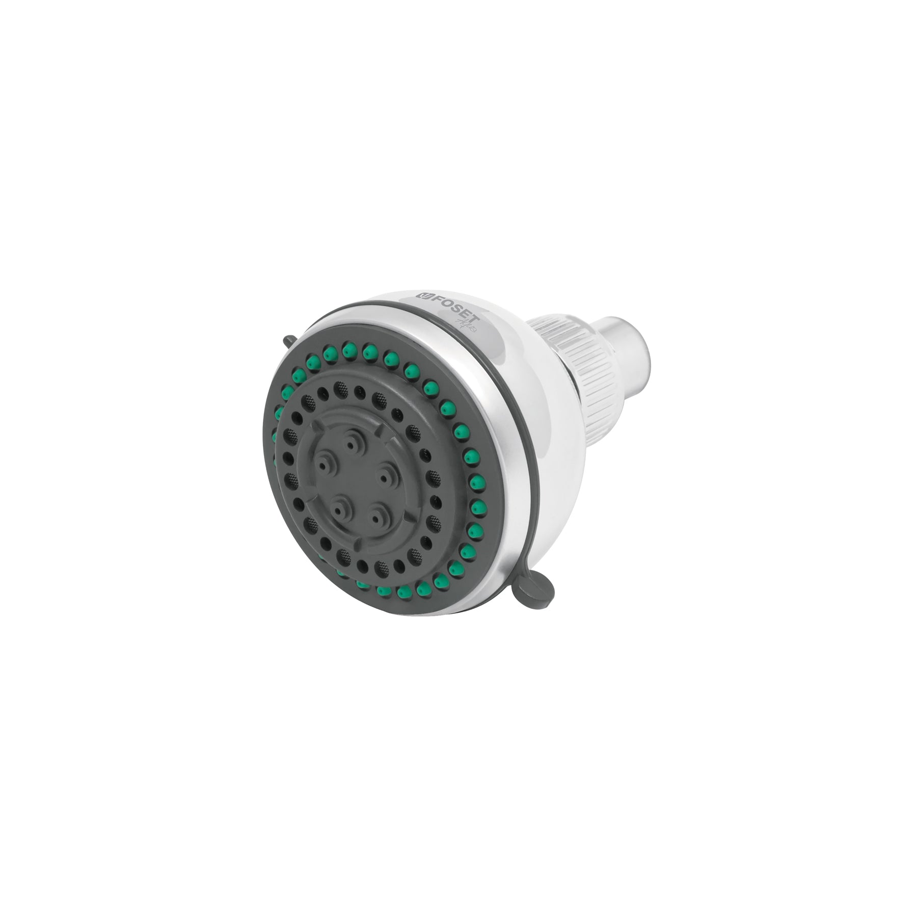 Regadera redonda de ABS 3", 5 funciones, sin brazo, Aqua