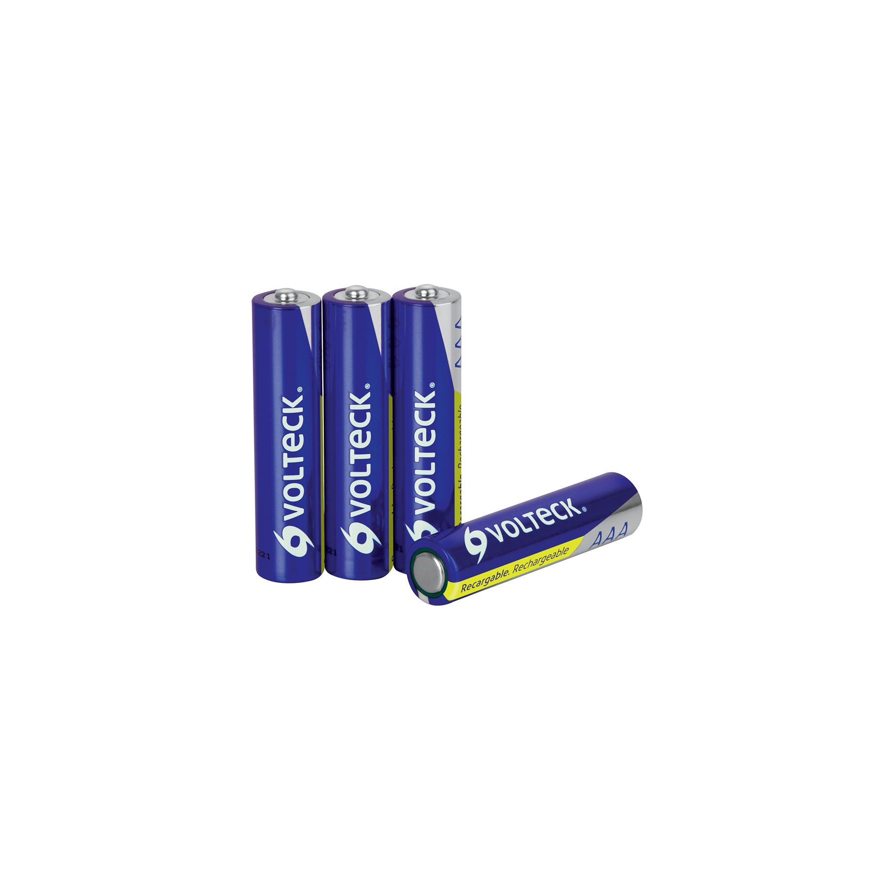 Blíster con 4 pilas recargables AAA uso general, 600 mAh, Volteck, RE-AAA2, 47201