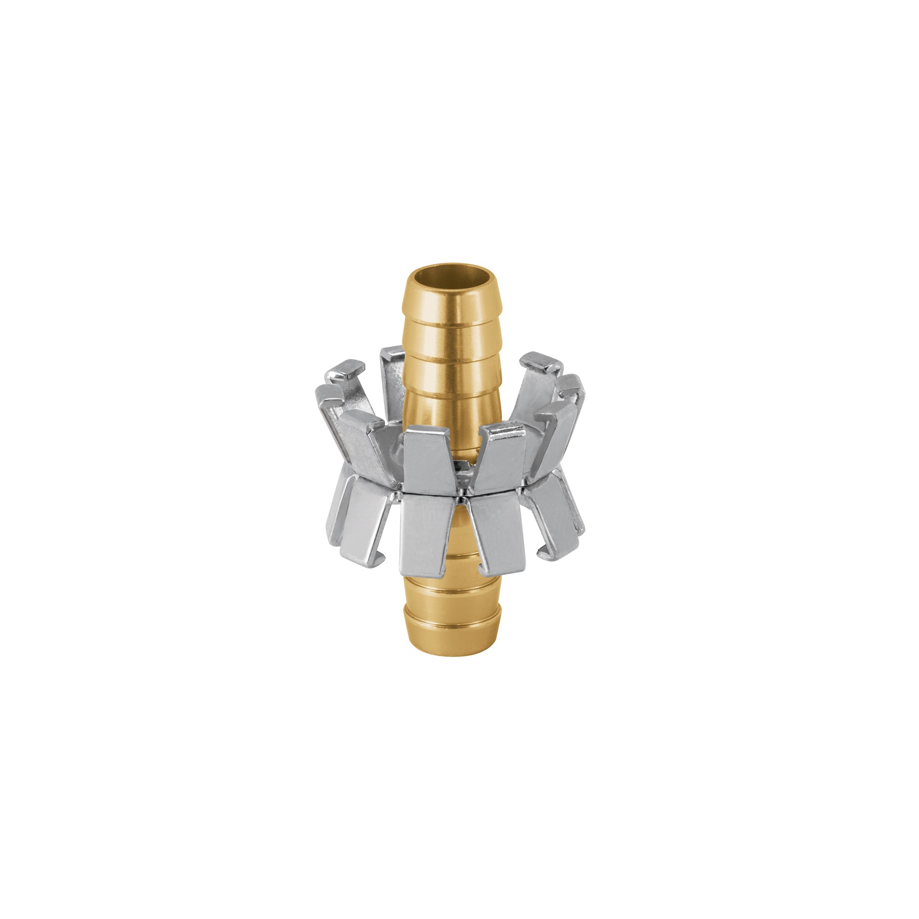 Reparador de aluminio 1/2", tipo garra para manguera