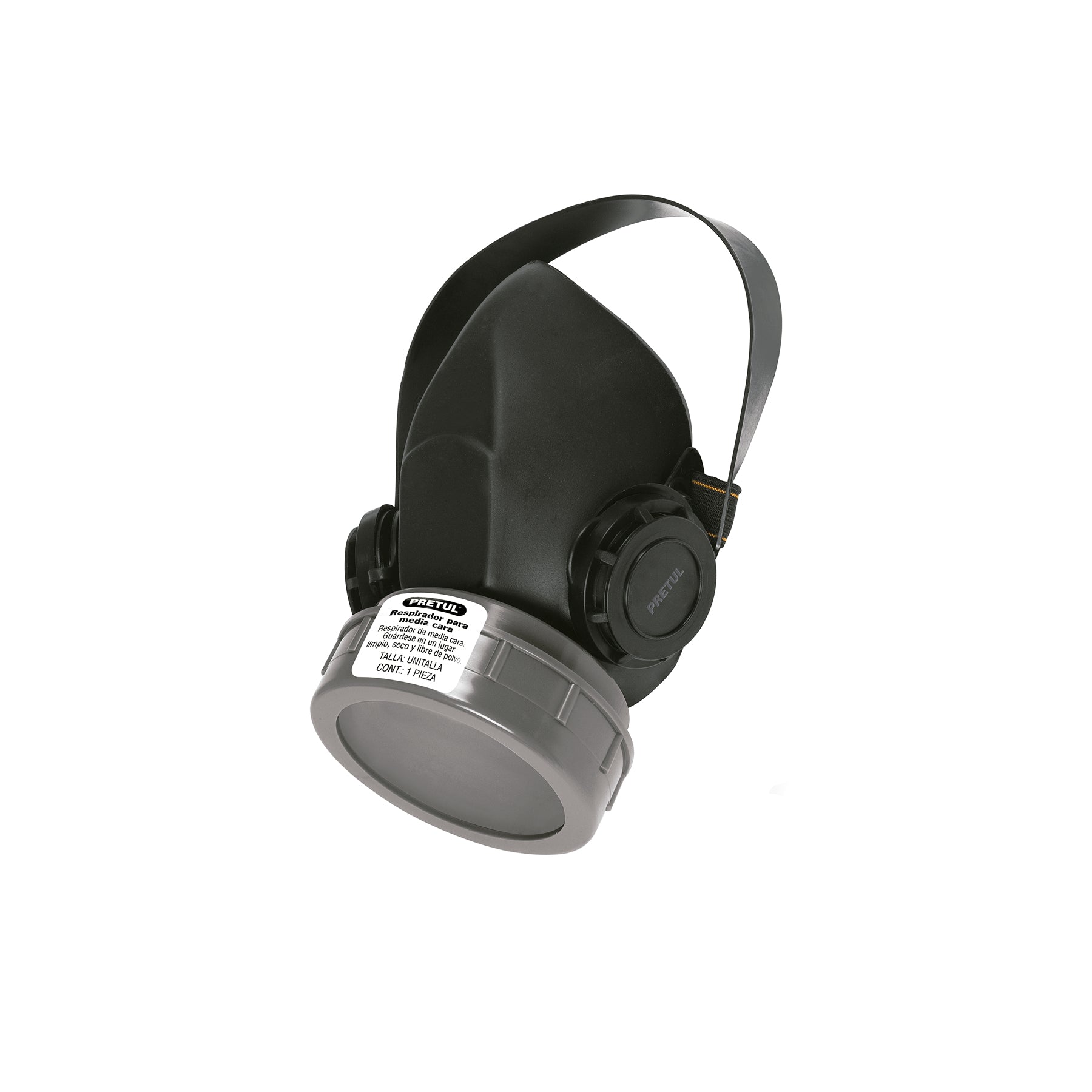 Respirador sin cartucho, 1 filtro, Pretul, RES-1-P, 23390