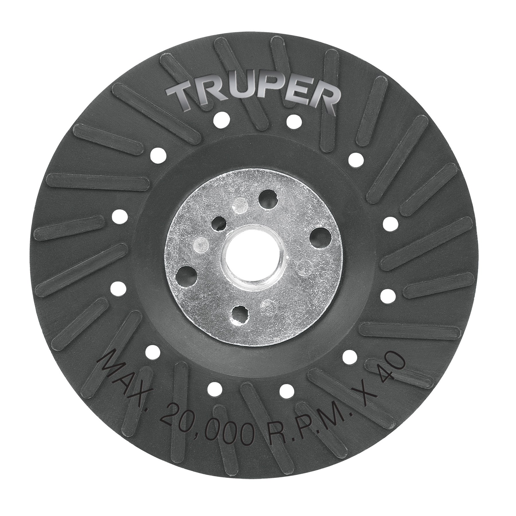 Respaldo para discos de lija 4-1/2", eje 5/8, Truper