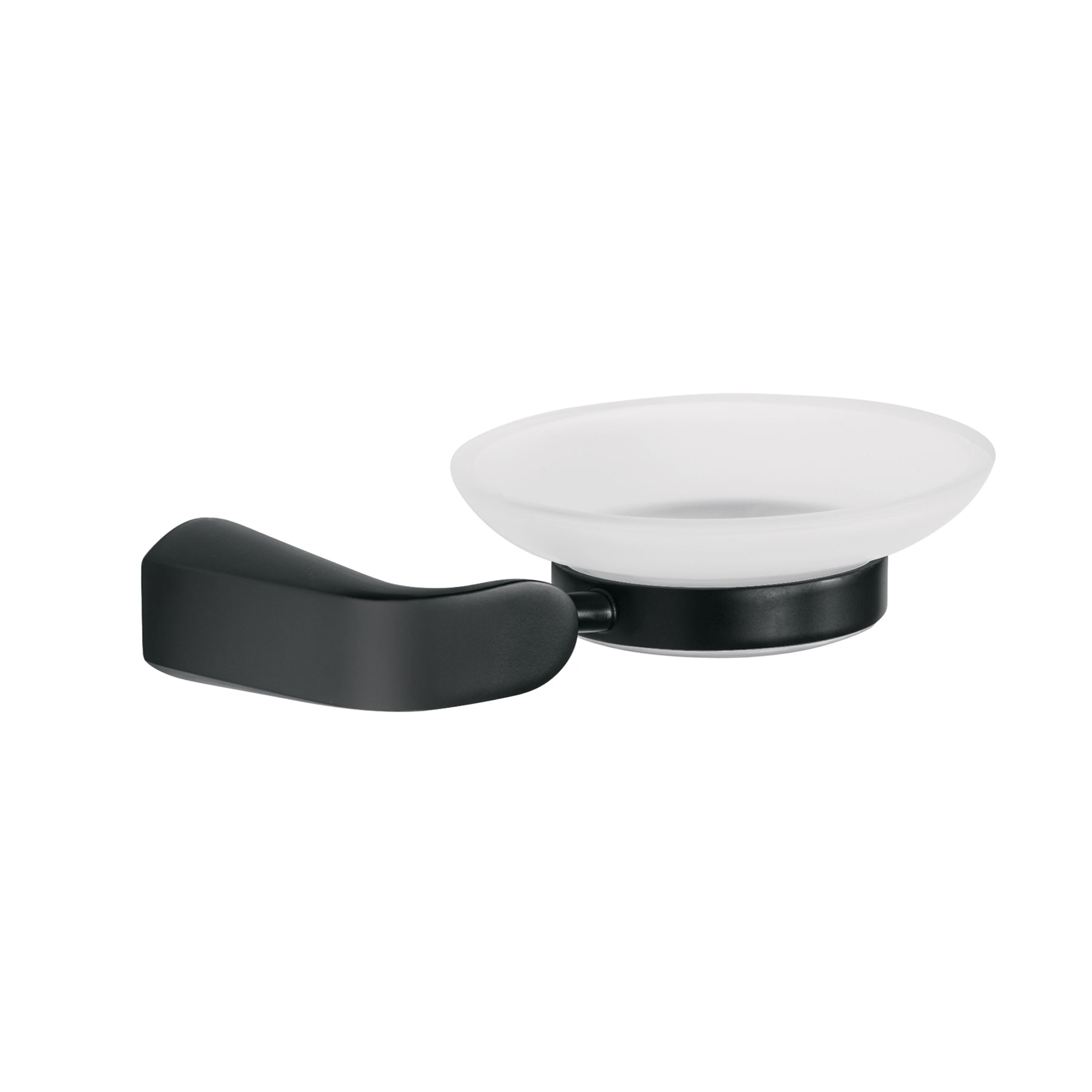 Jabonera con plato de vidrio, negro RIVIERA, Foset, RIA-74M, 44279