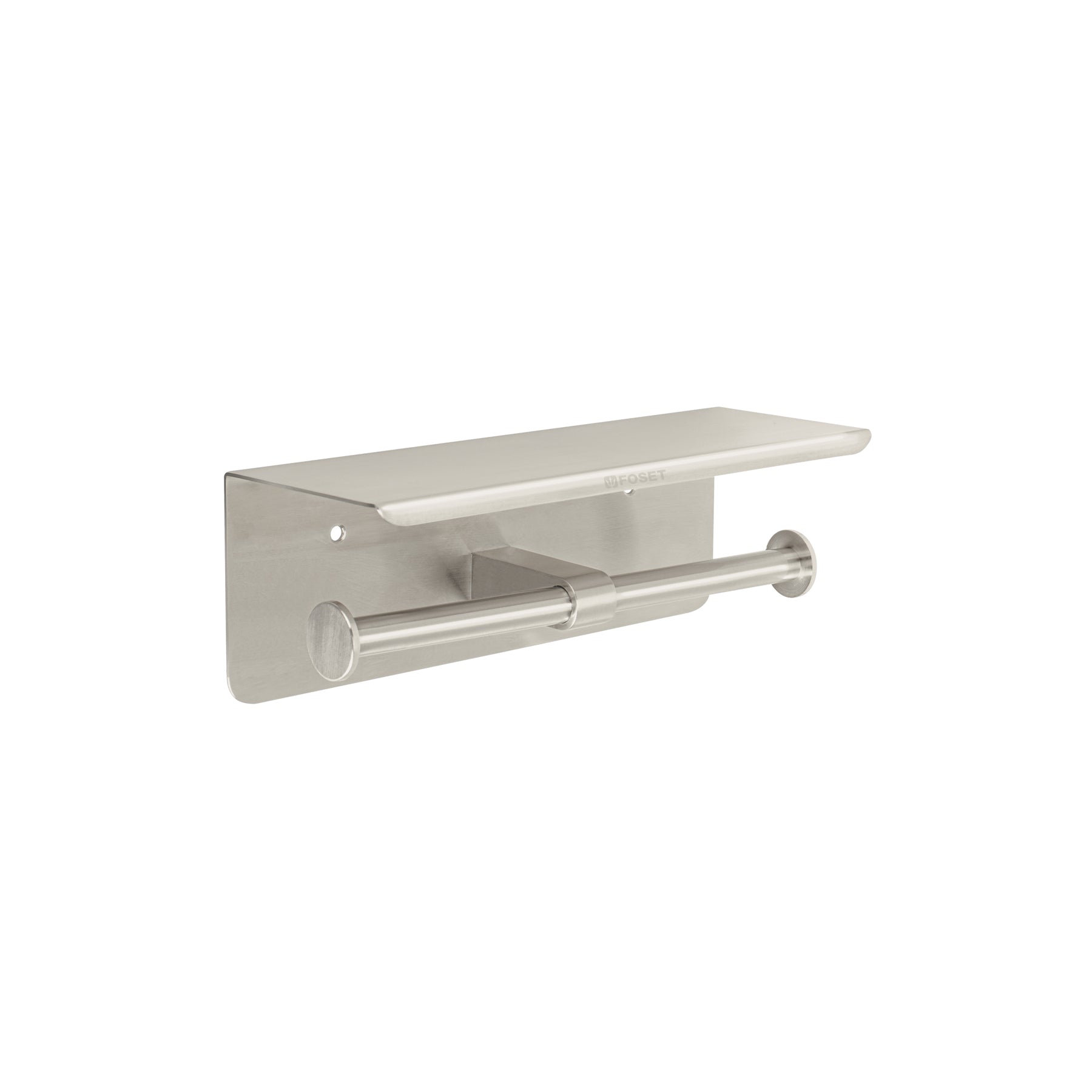 Portarrollo doble en satín con soporte para celular, RIVIERA, Foset, RIA-85N, 46357
