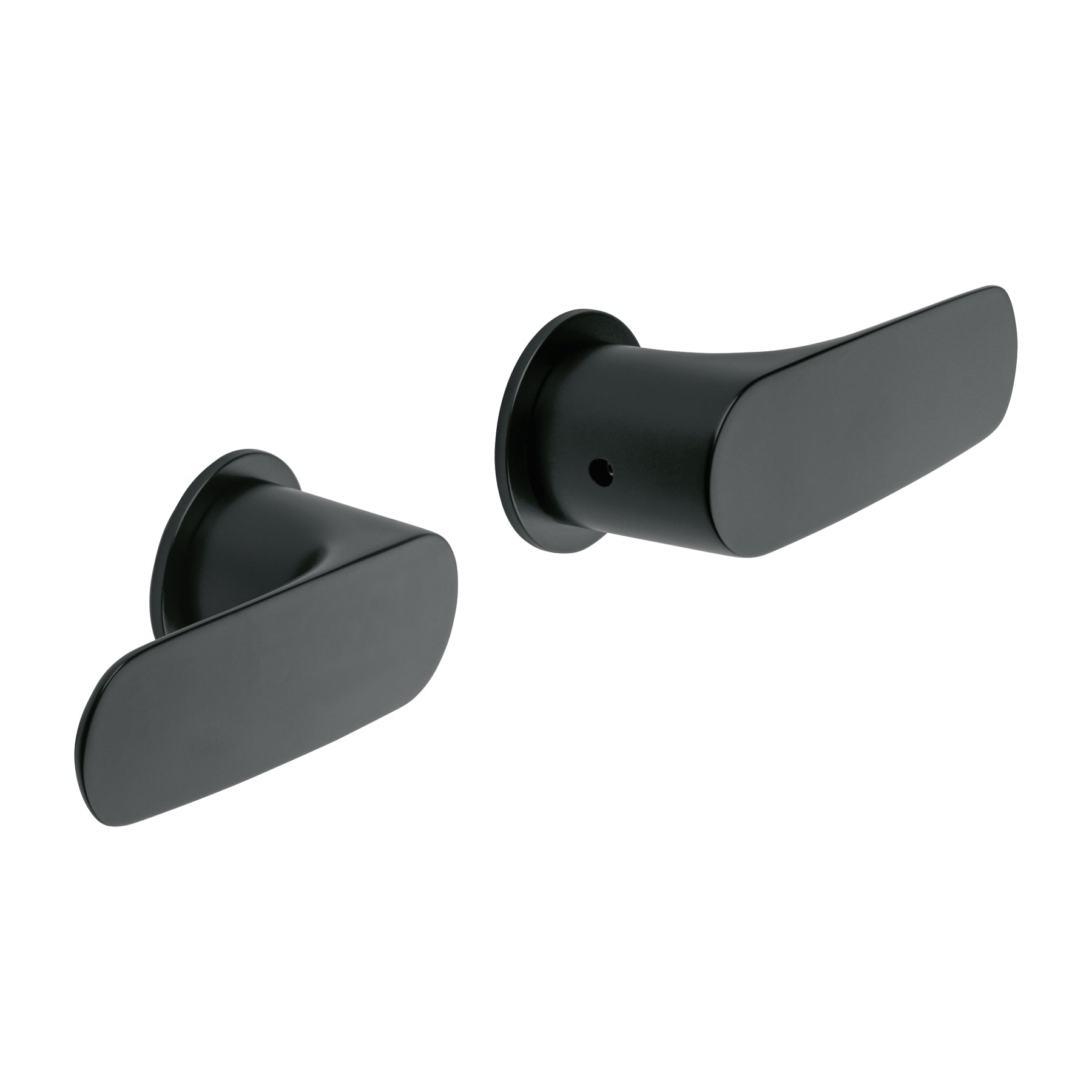 Juego manerales palanca para regadera, negro, FOSET RIVIERA