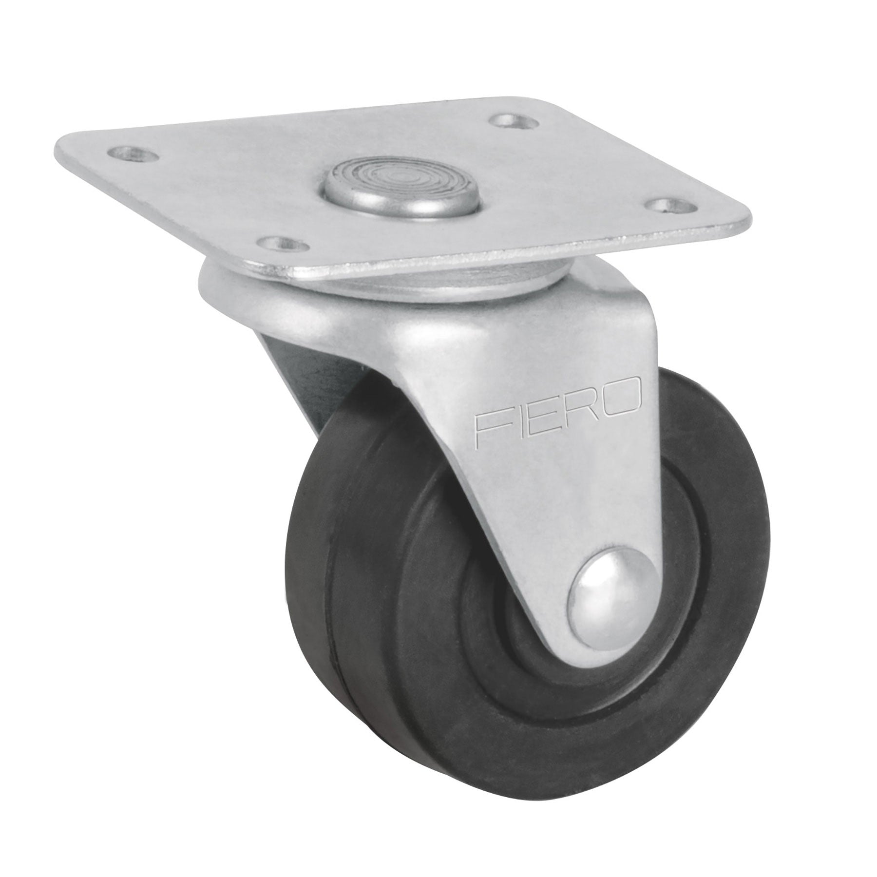 Rodaja hule 2", placa giratoria con balero, carga 40kg, Fiero