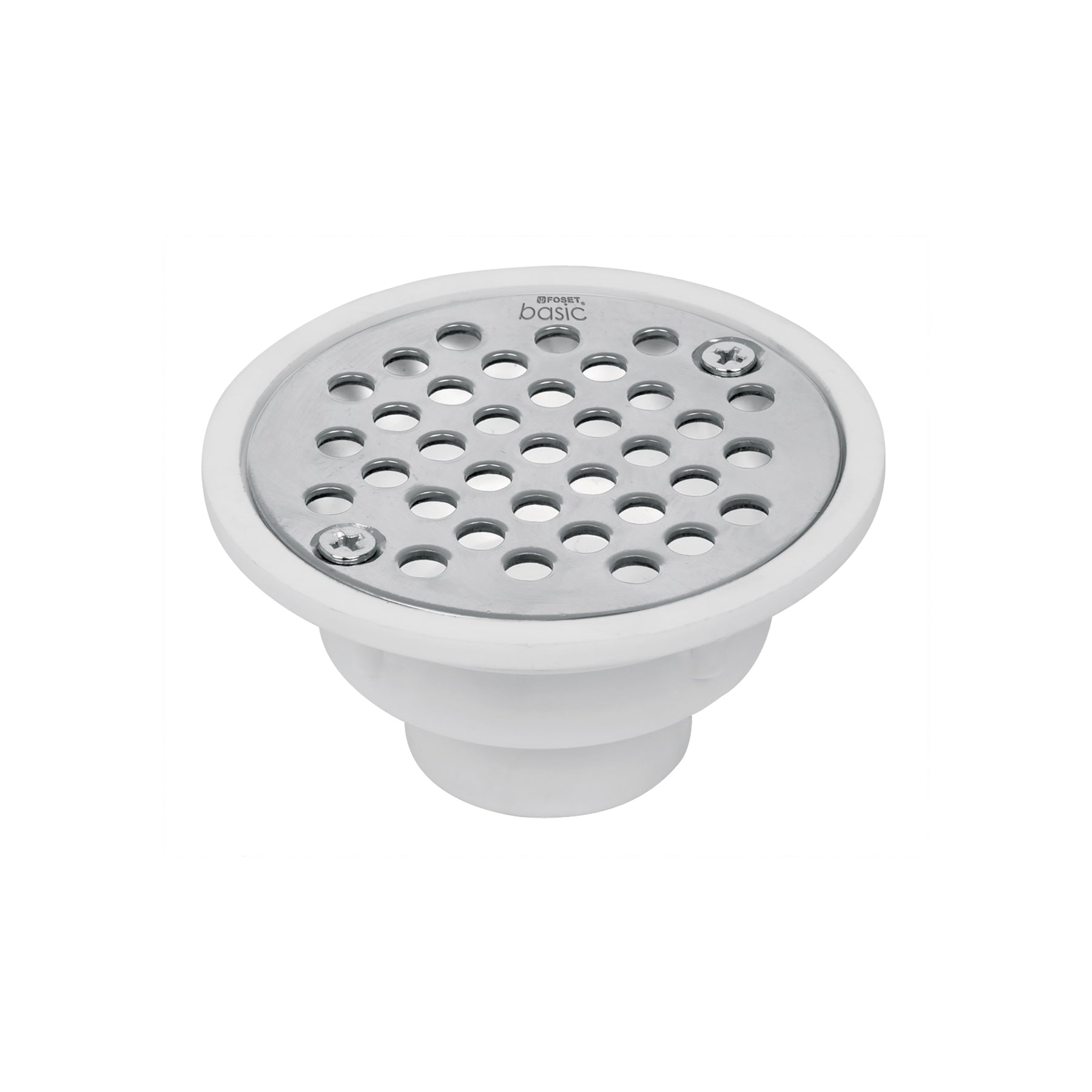 Resumidero polipropileno, redondo, modelo "C", 3-3/4", BASIC, Foset, RS-500, 49426