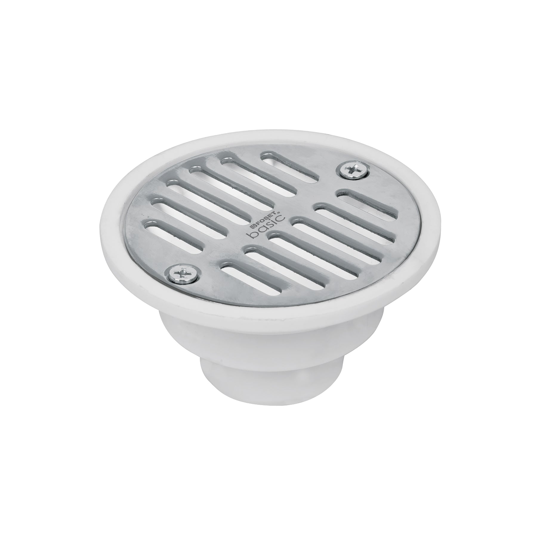 Resumidero polipropileno, redondo, modelo "A", 3-3/4", BASIC, Foset, RS-502, 49425