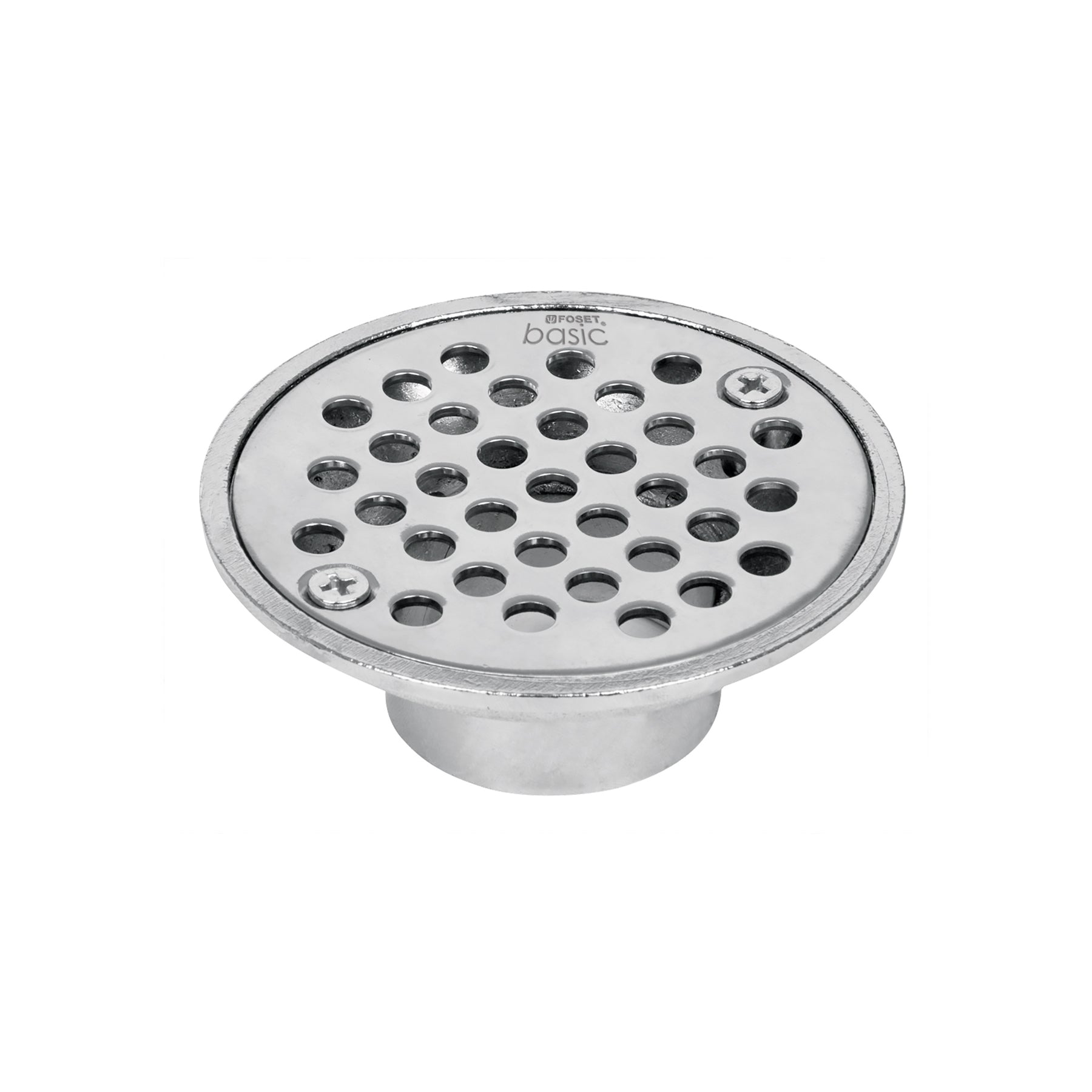 Resumidero de zinc, redondo, modelo "A", 3-1/2", BASIC, Foset, RS-600, 49424