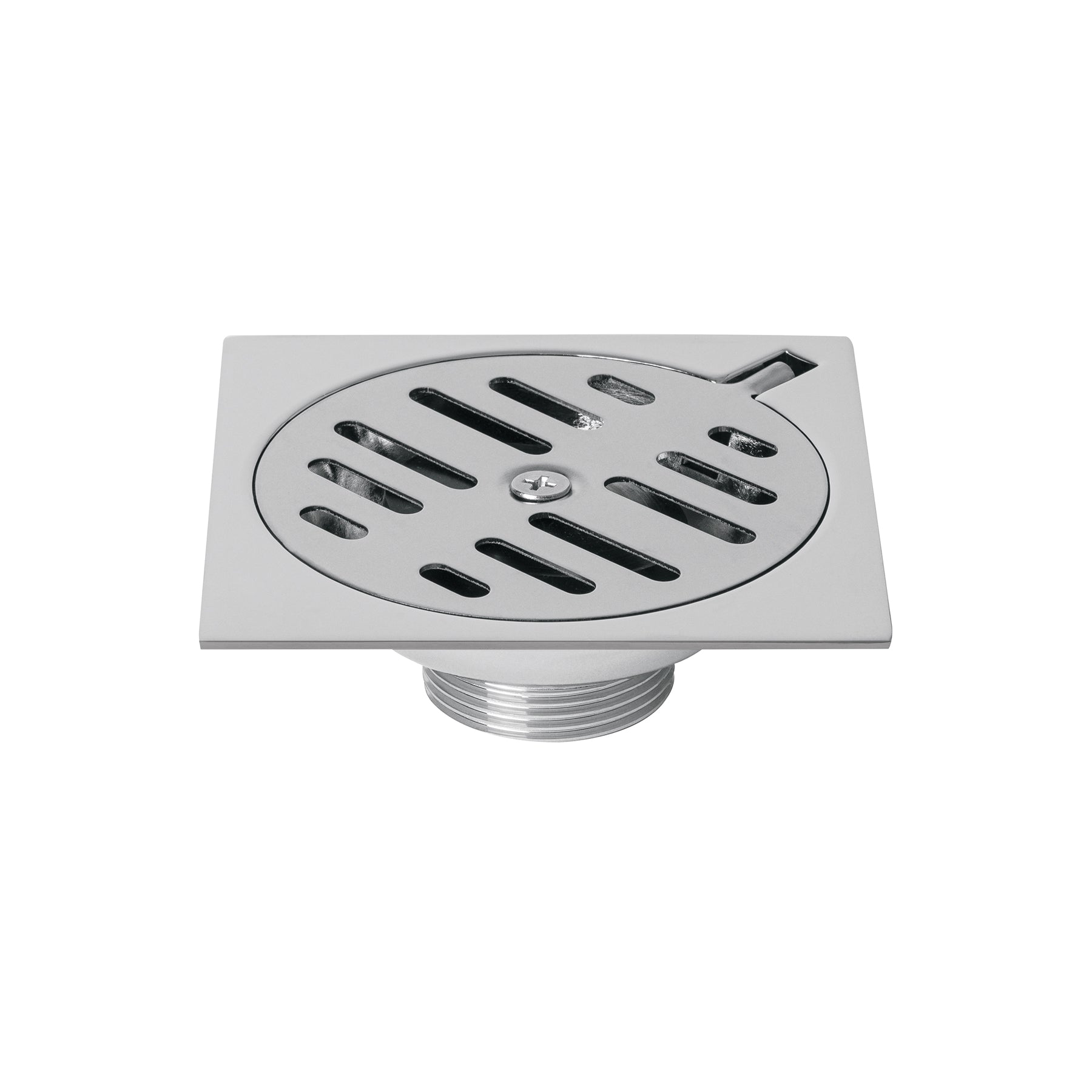 Resumidero cuadrado metálico 4" x 4", Foset, RS-601, 49349