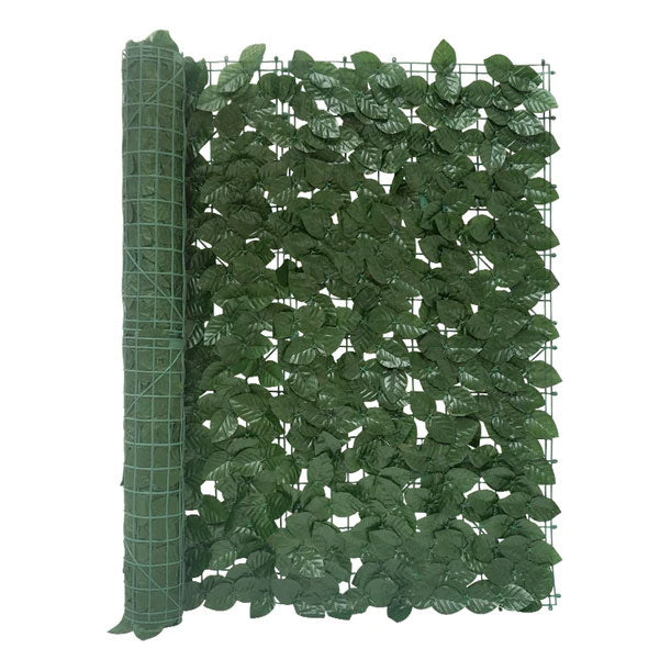 Malla de follaje decorativo hoja ovada 1x3m