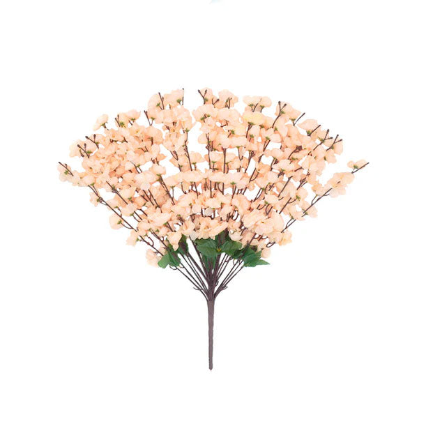 Ramo flor de durazno blanco decorativo 70cm