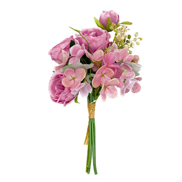 Ramo decorativo color magenta rosa hort 35 cm Bouquet