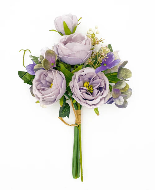 Ramo decorativo color lavanda rosa hort 35 cm Bouquet