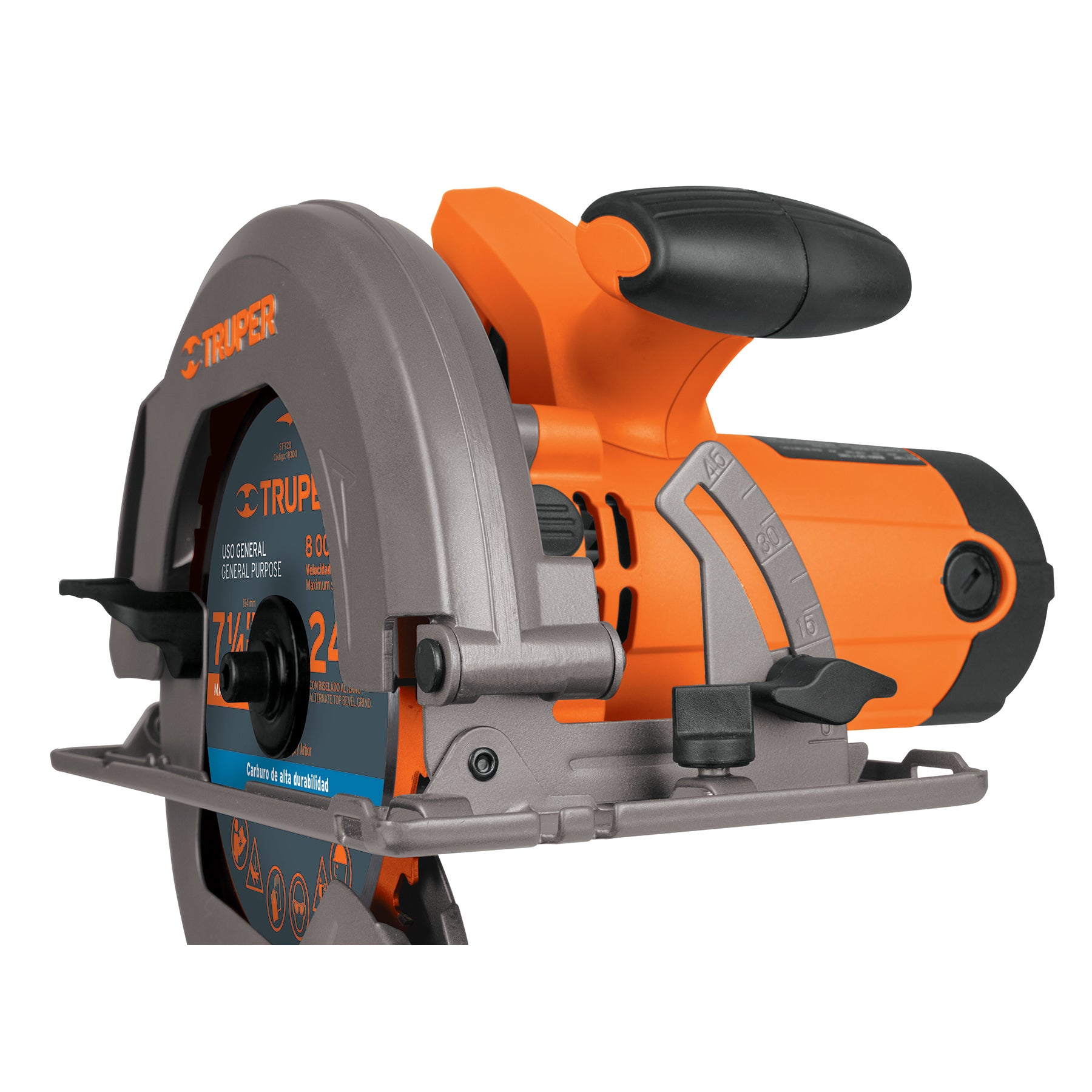 Sierra circular 7-1/4", 1750W, Truper PRO