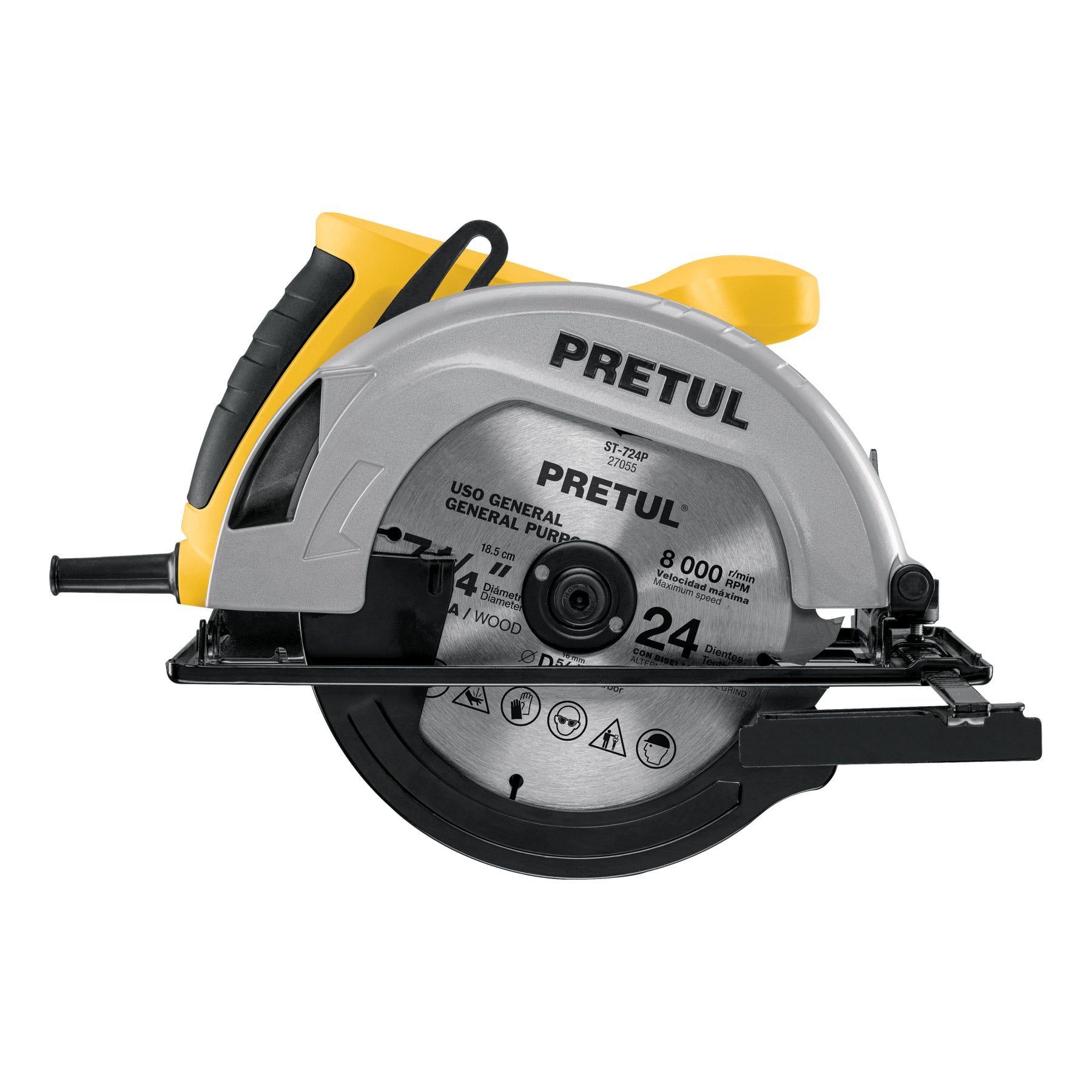 Sierra circular 7-1/4", 1200W, Pretul