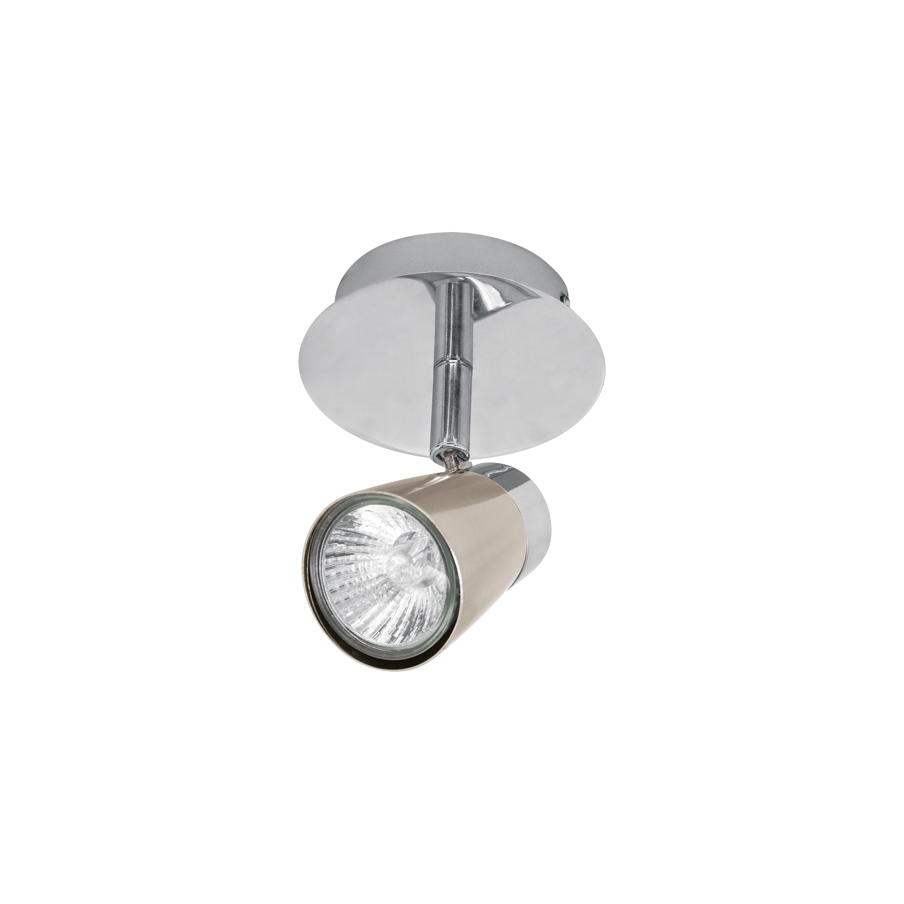 Luminario de sobreponer con 1 spot base GU10, Volteck, SOB-301S, 48432