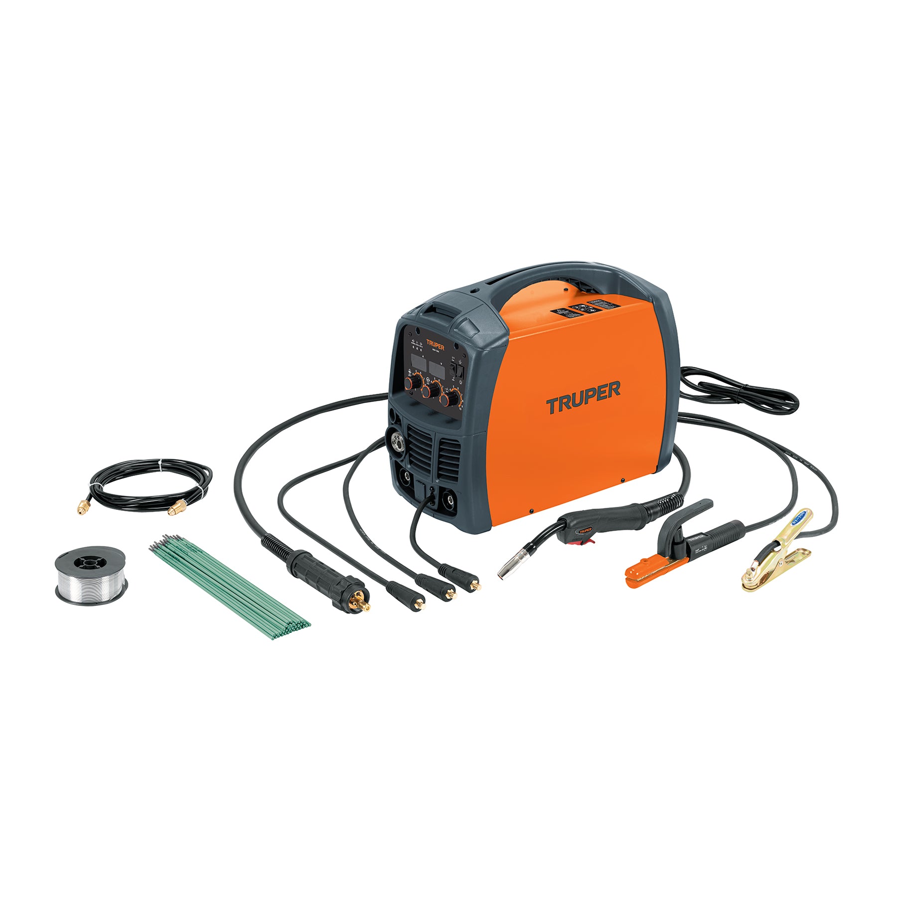 Soldadora para microalambre y electrodo, 130A, Truper