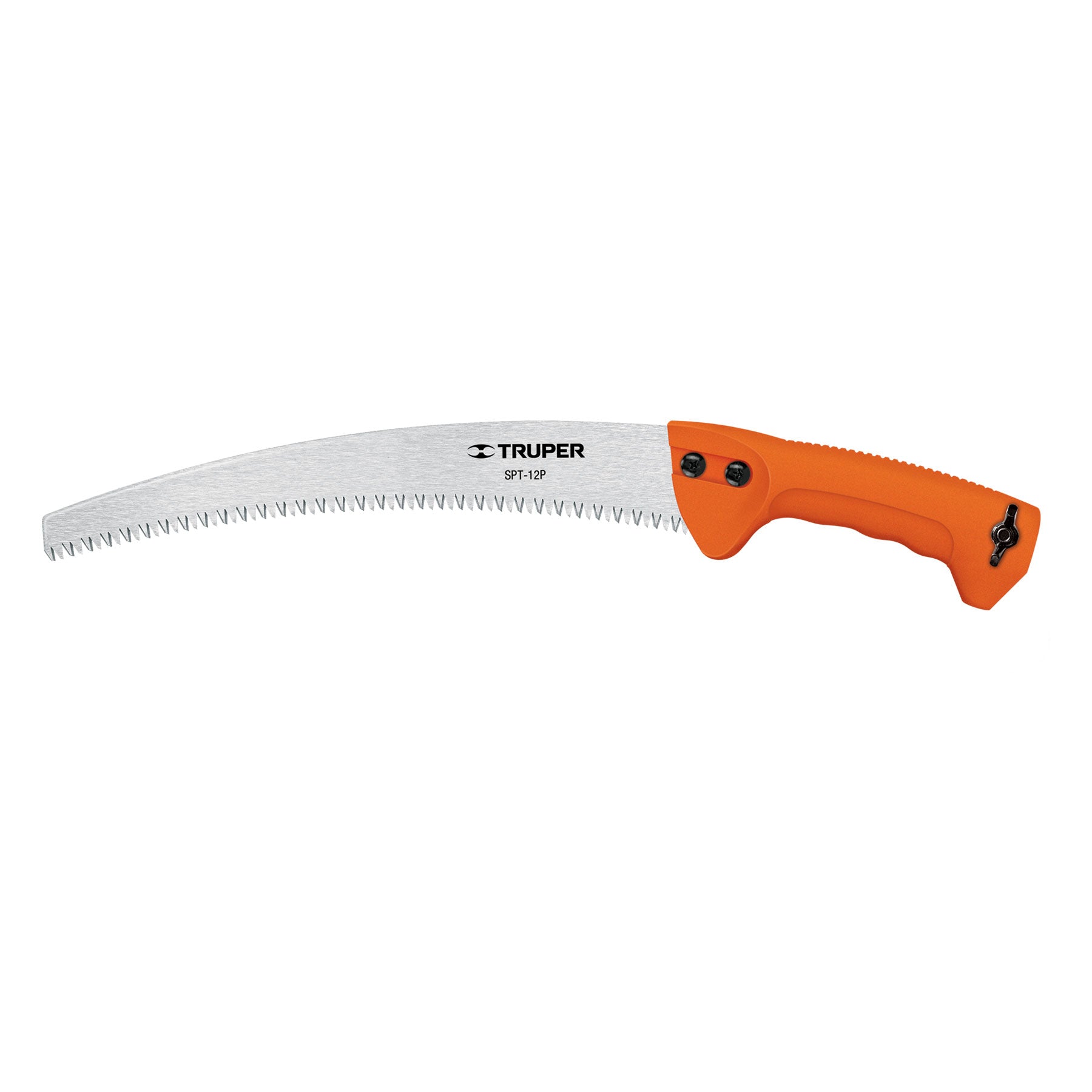 Serrucho de poda 12",hoja curva,6 DPP,mango plástico, Truper