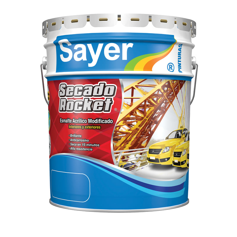 SECADO ROCKET NEGRO BRILLANTE SAYER CUBETA (EK-0100.50)