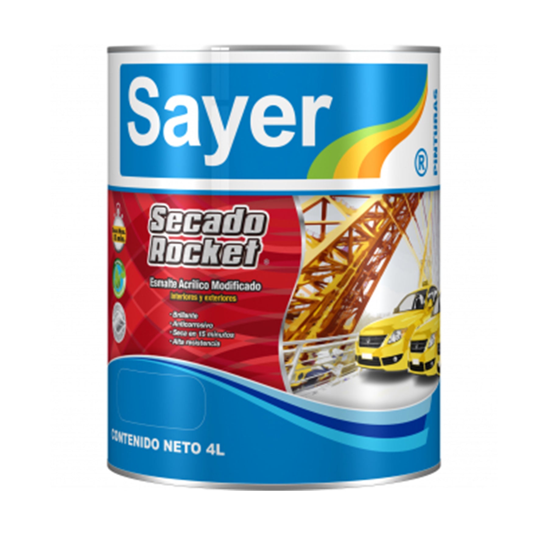 Secado rocket amarillo oxido sayer 4l (ek-0775.40)