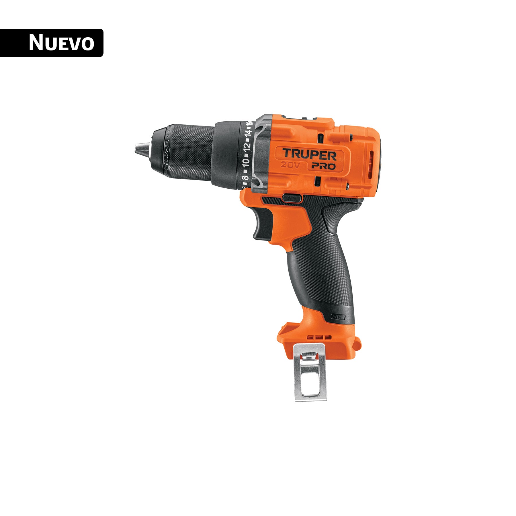 Taladro inalámbrico 1/2", 20V, sin accesorios, PRO