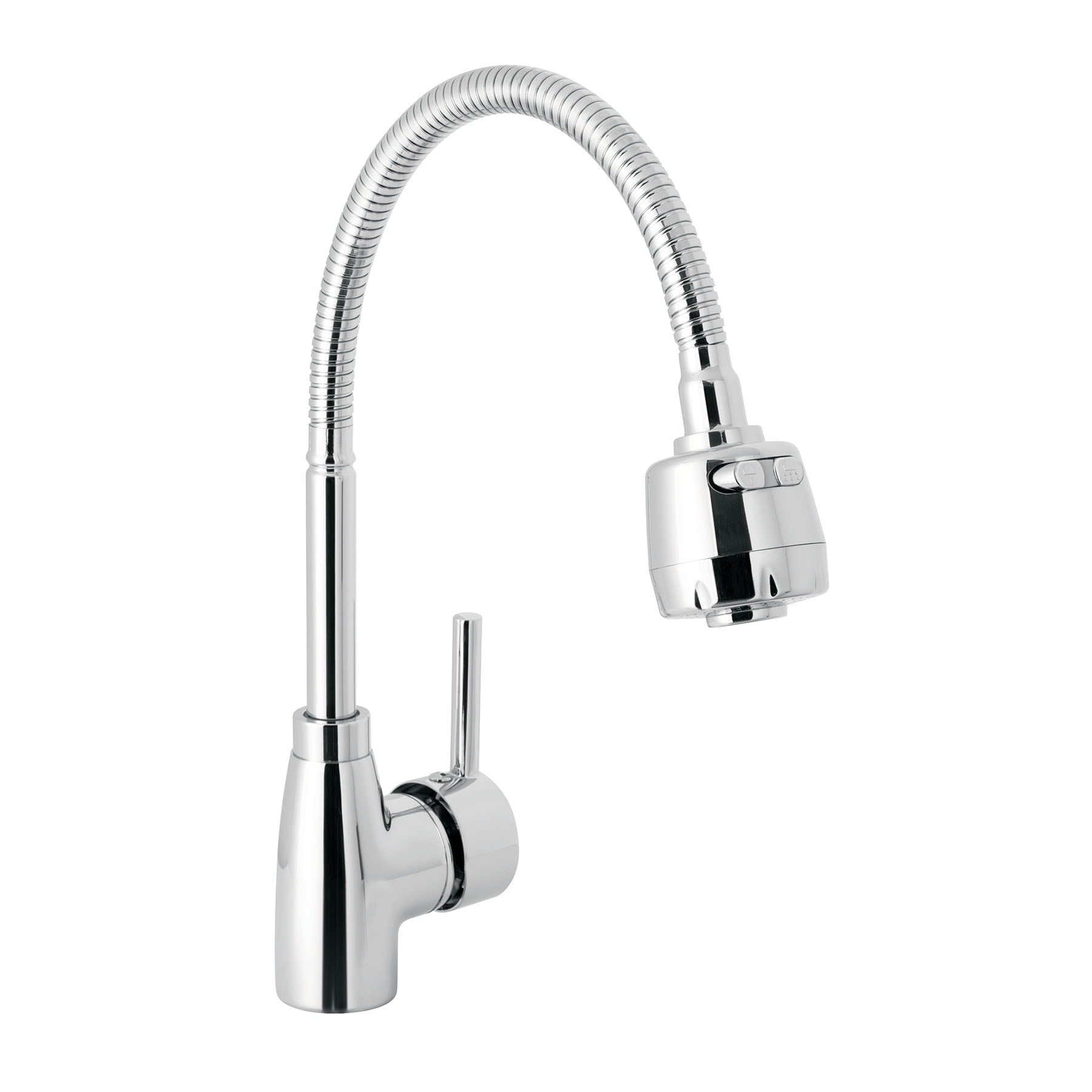 Monomando para fregadero con cuello flexible, cromo, TÚBIG, Foset, TBF-87, 47386