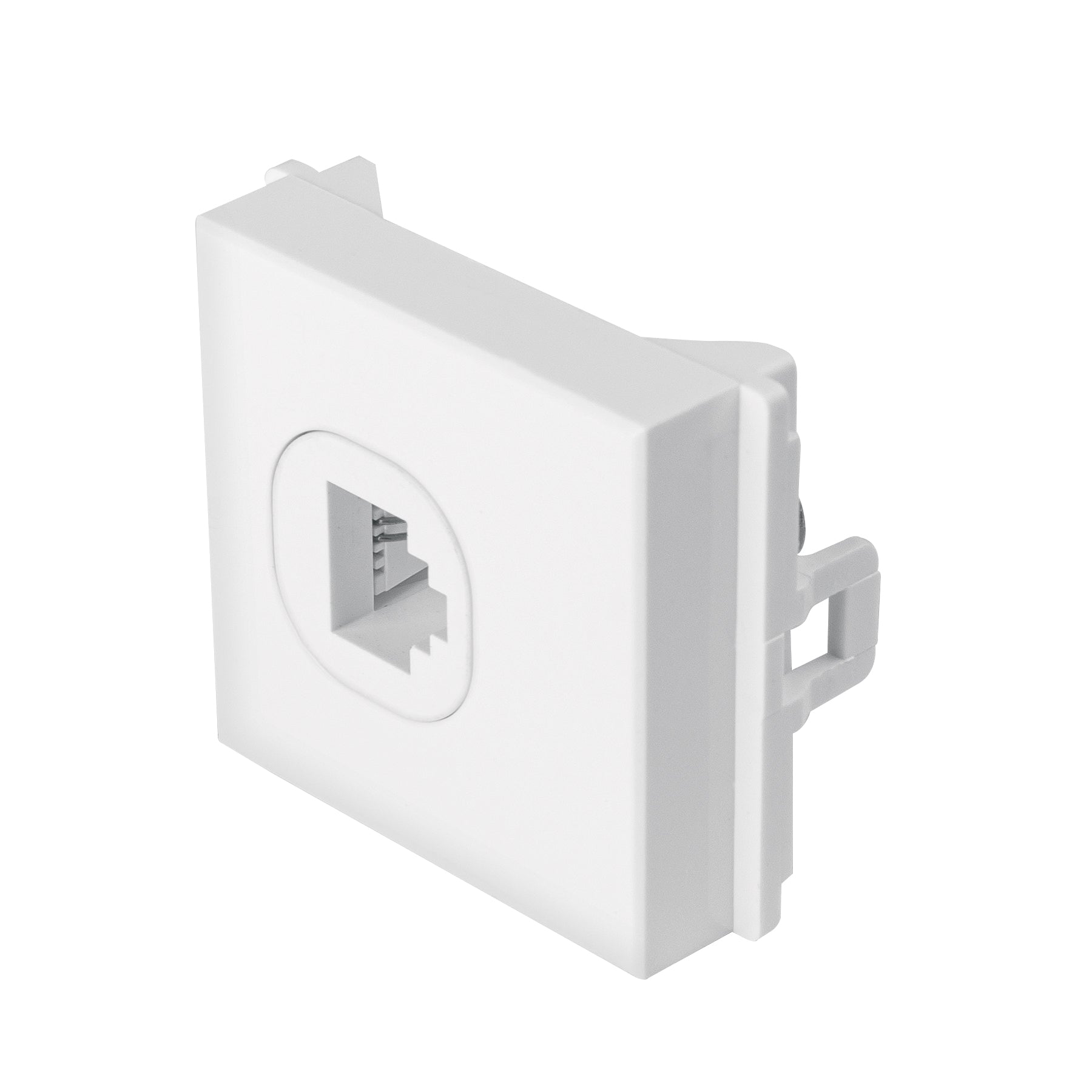Toma de teléfono de 1.5 módulos, línea Toledo, BASIC, Volteck, TE15-TB, 29049