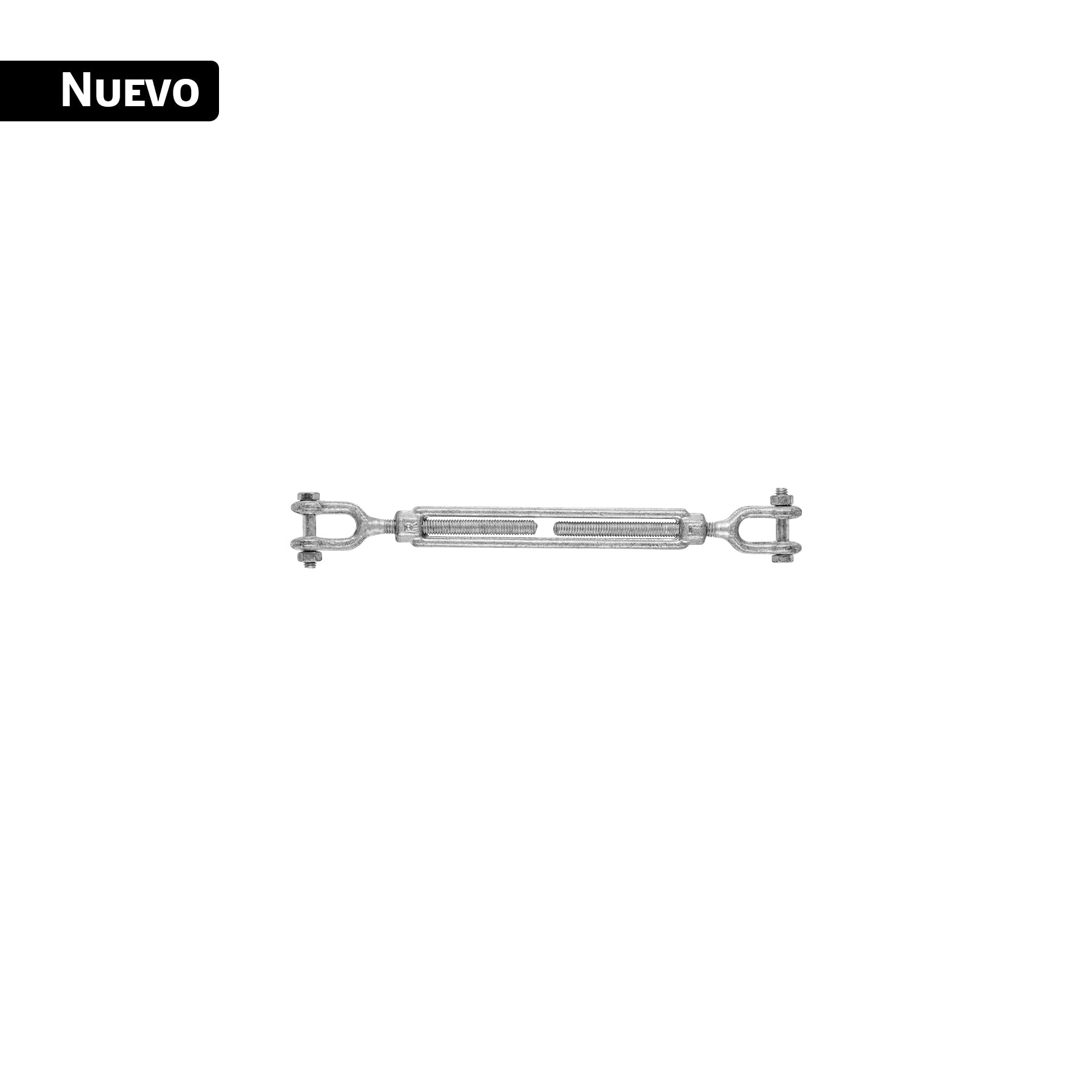 Tensor forjado 3/8" quijada - quijada, galvanizado, Fiero, TENF-3-8Q, 43953