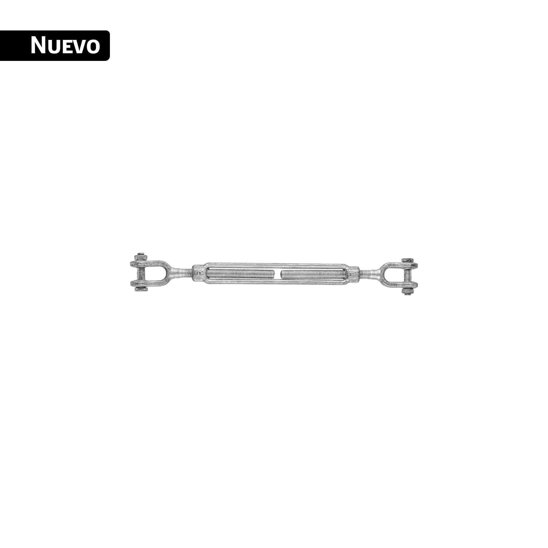 Tensor forjado 5/8" quijada - quijada, galvanizado, Fiero, TENF-5-8Q, 43955