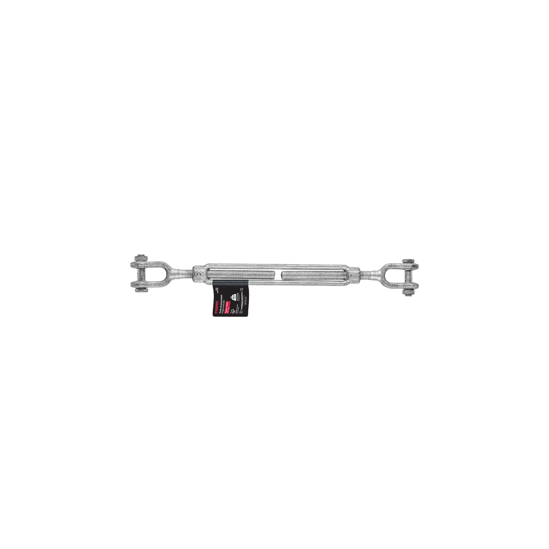Tensor forjado 5/8" quijada - quijada, galvanizado, Fiero, TENF-5-8Q, 43955