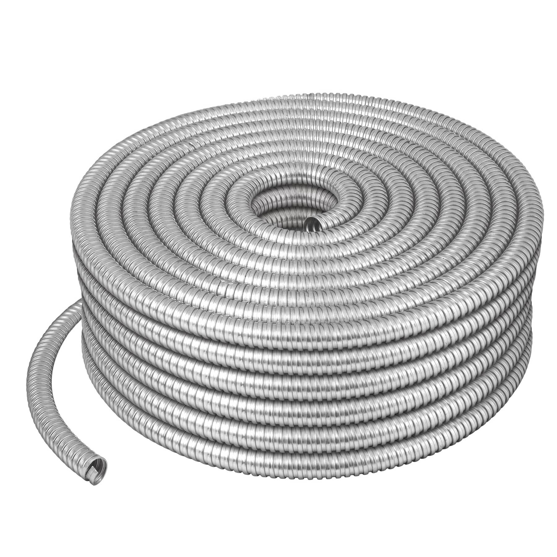 Rollo de 50 m de tubo flexible metálico de 1", Volteck