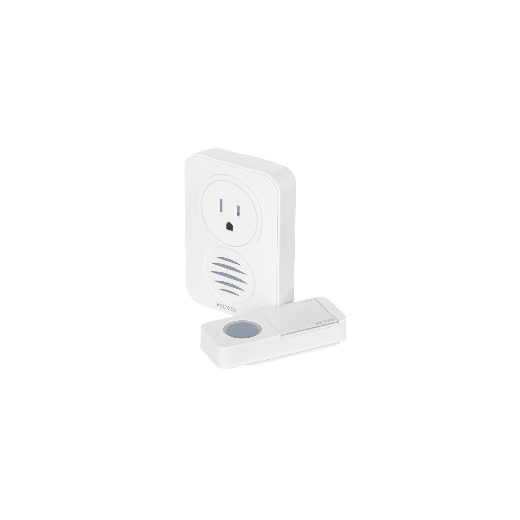 Timbre inalámbrico con receptor para enchufar, 1 tono, Volteck, TIMI-100C, 46631