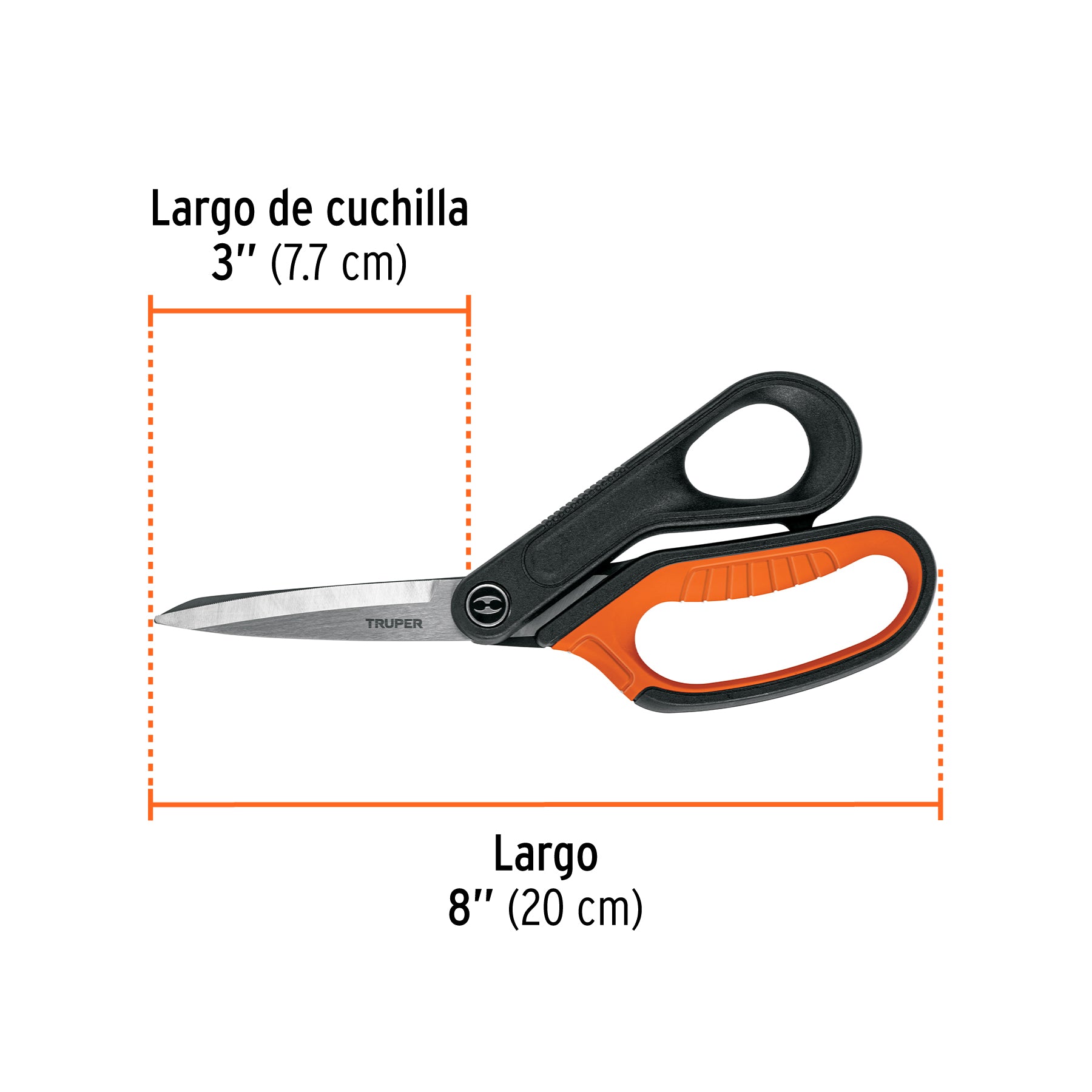 Tijera 8-1/2" multiusos de acero inoxidable Expert
