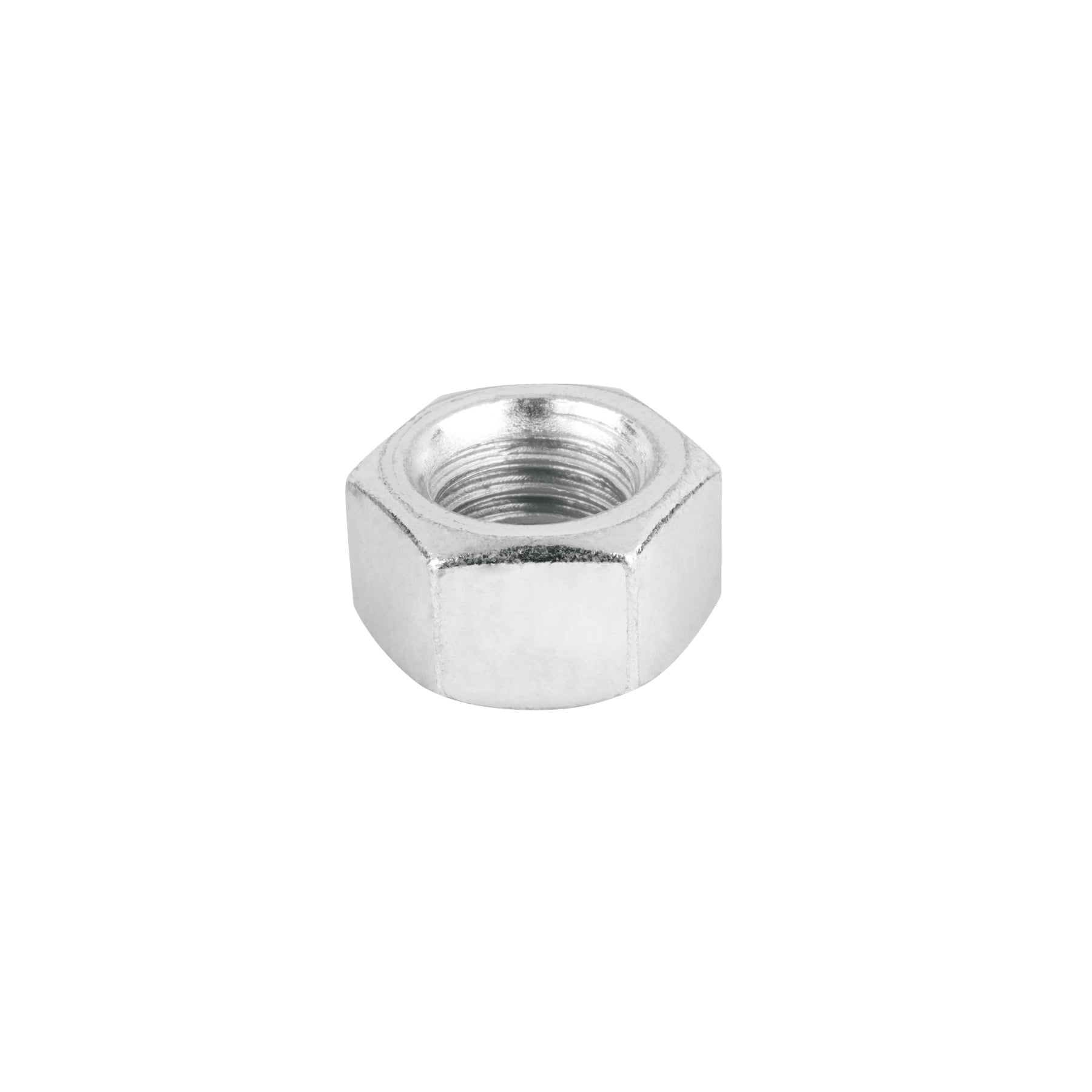 Bolsa con 50 tuercas 1/2" hexagonales de acero galvanizado