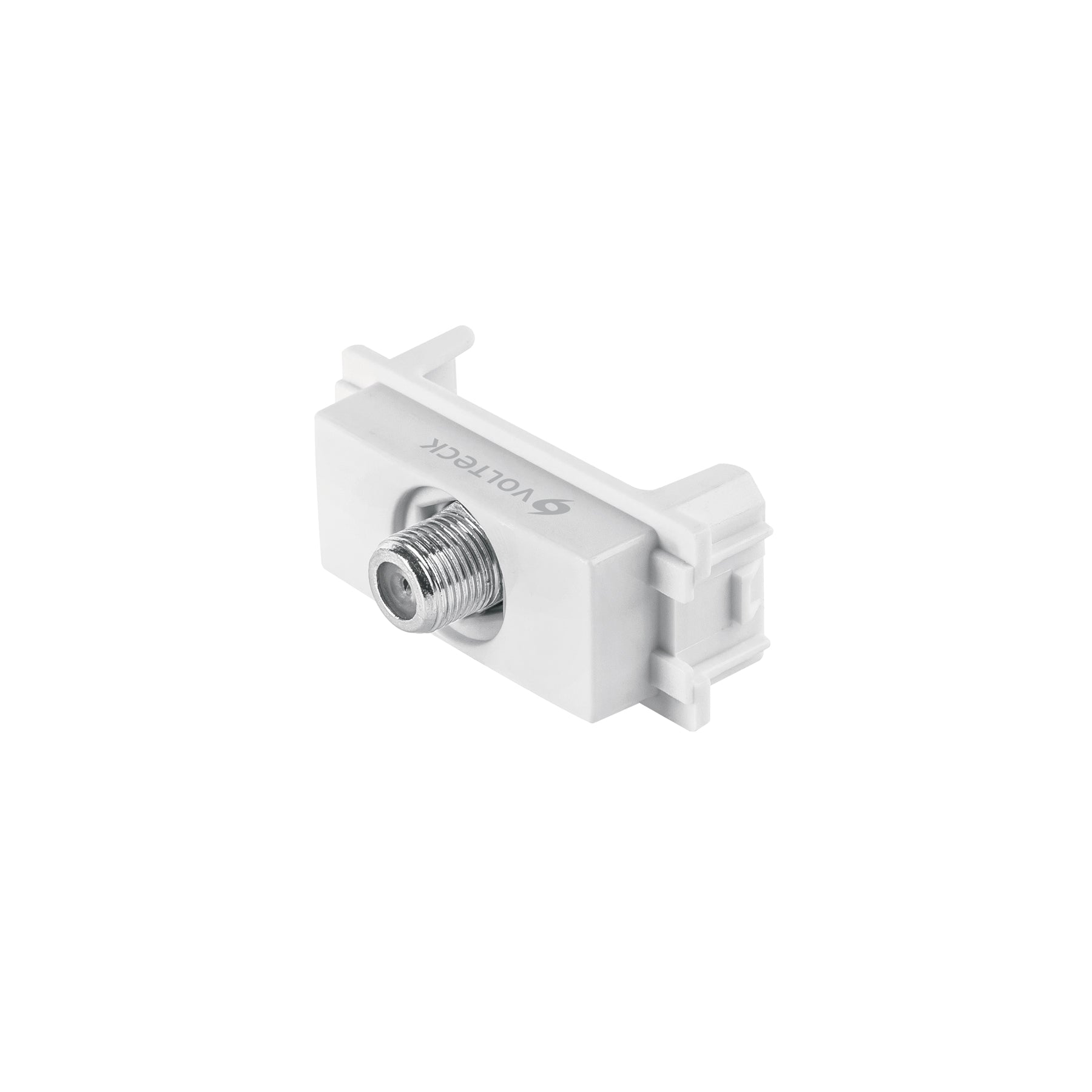 Toma de televisión, línea Italiana, color blanco, Volteck, TV-IB, 48141