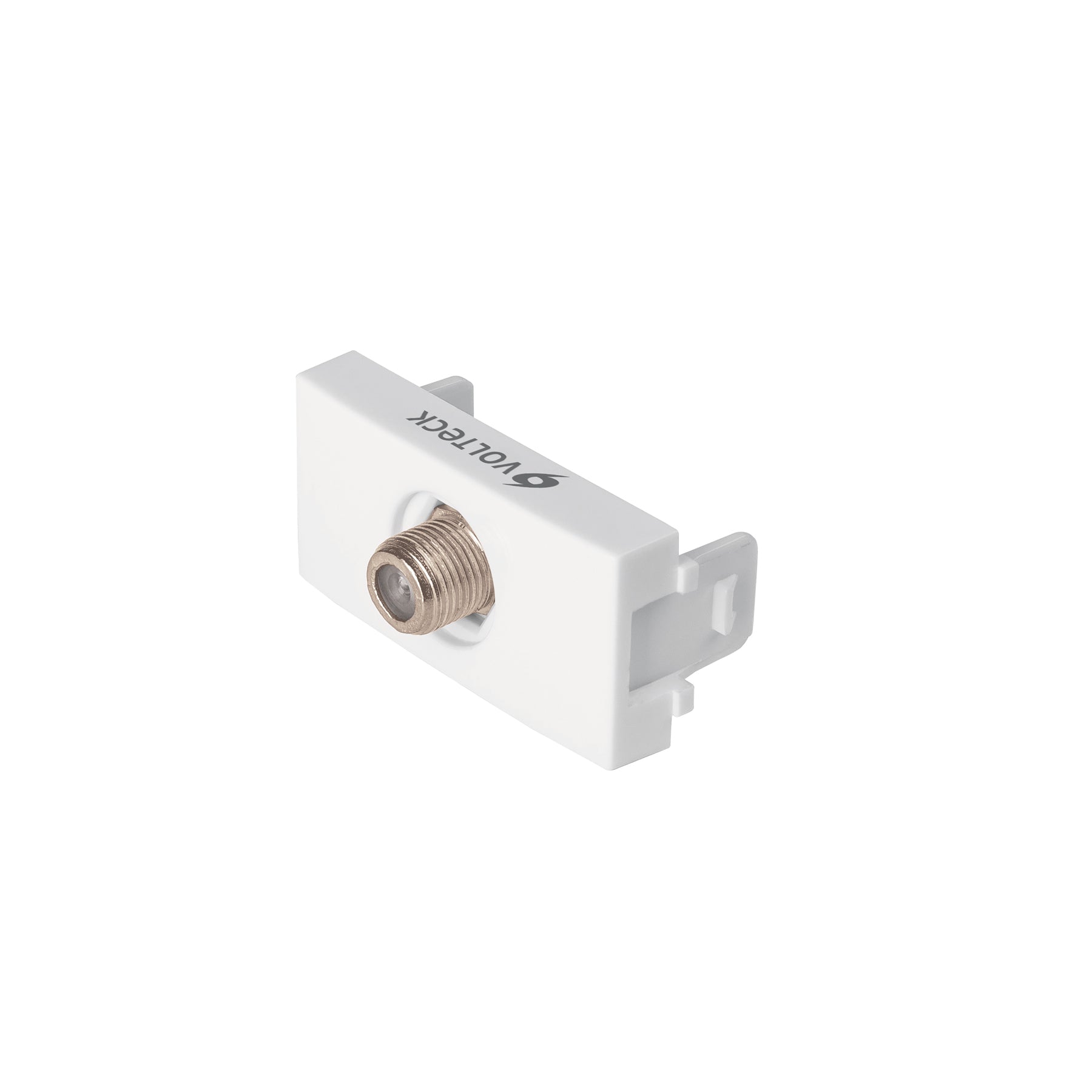 Toma de televisión, línea Oslo, color blanco, Volteck, TV-OB, 48326