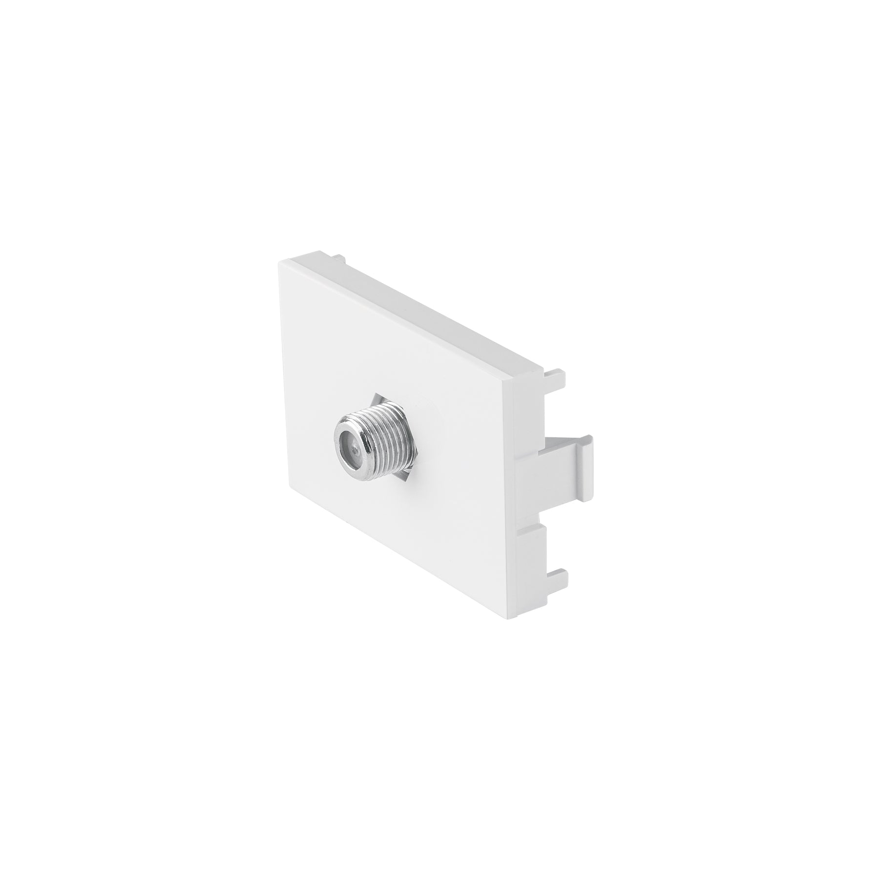 Toma de televisión blanco de 1.5 módulos, línea Lisboa, Volteck, TV15-LB, 47950