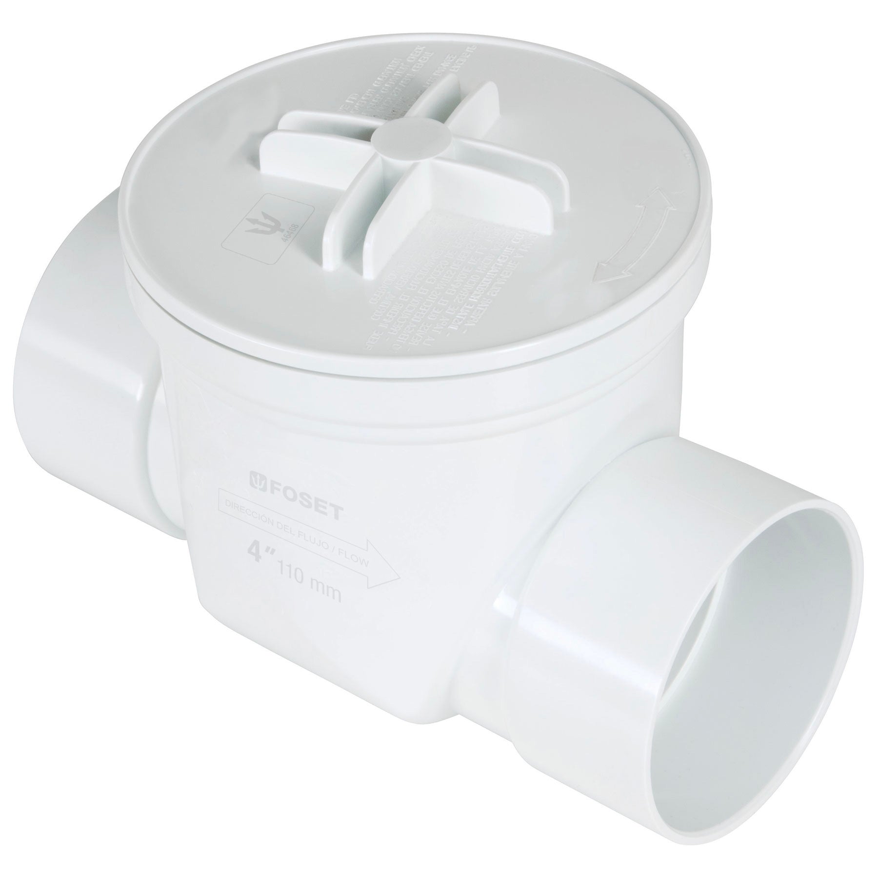 Válvula antirretorno de ABS de 4", Foset