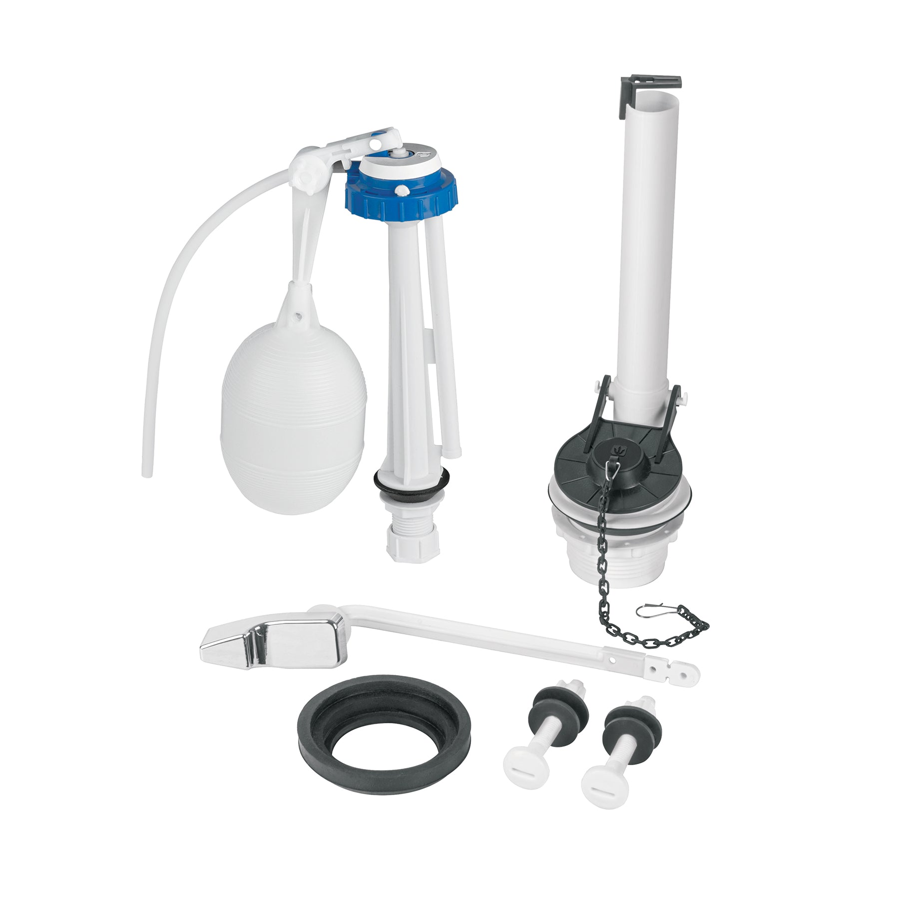 Juego accesorios para WC, 2" flotador trad, para cromada, BASIC, Foset, VW-056, 49342