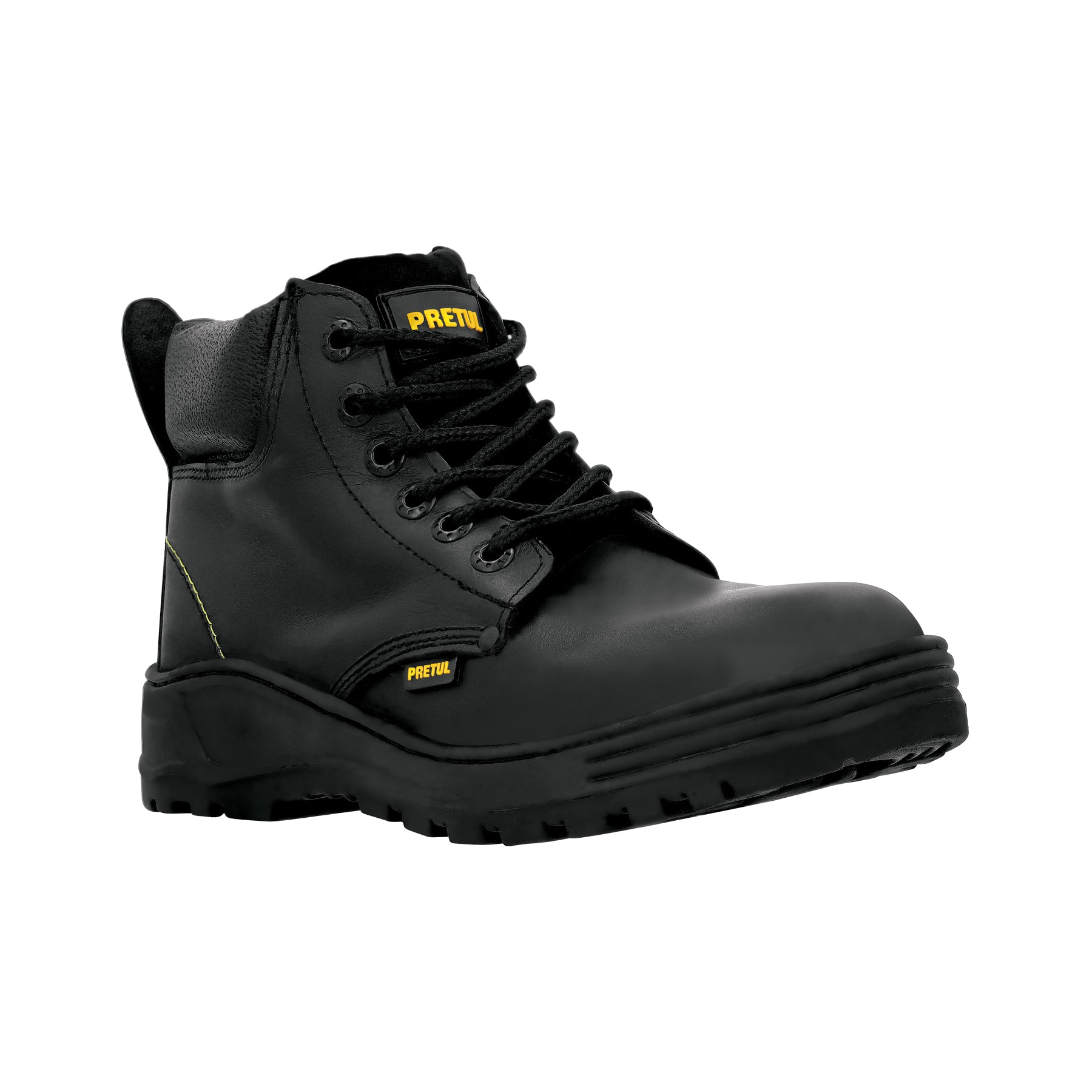 Bota de seguridad negra, #26, casquillo de poliamida, Pretul