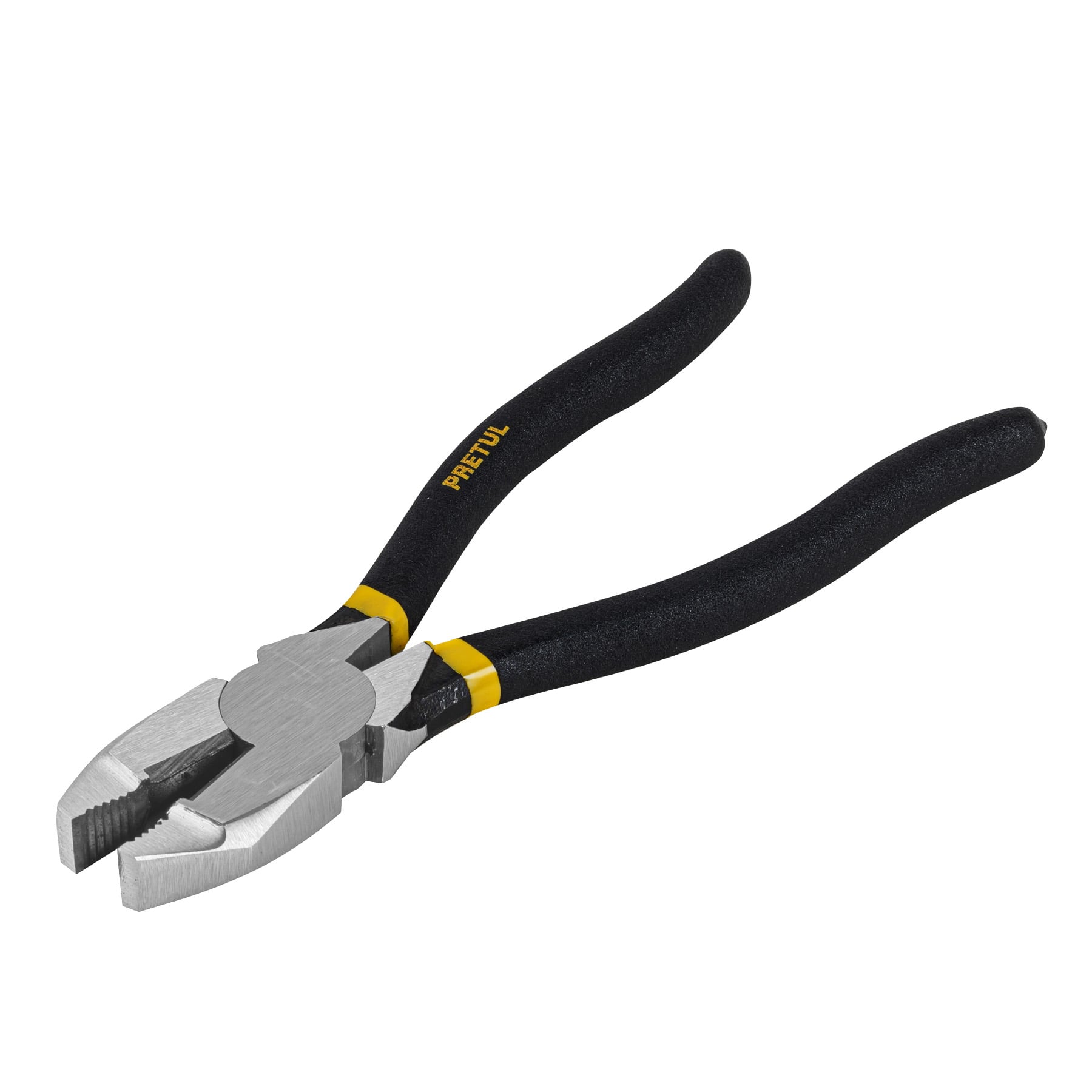 Pinza para electricista 8" uso rudo, mango de PVC, Pretul