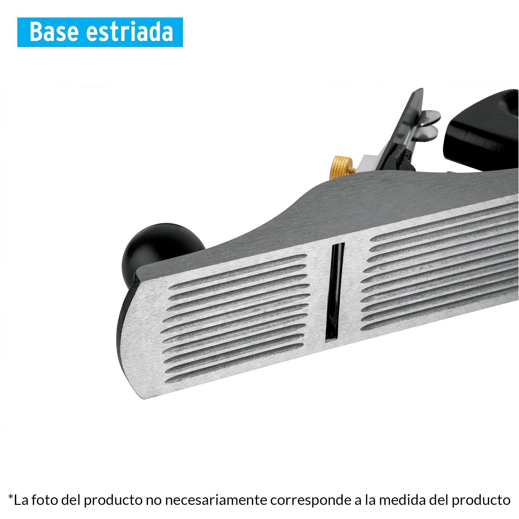 Cepillo para carpintero #6 base estriada, Truper